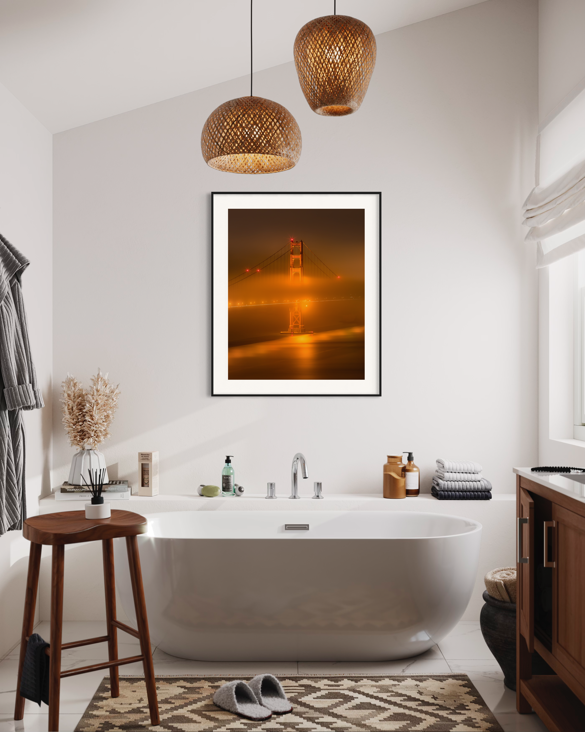 Glowing Gate Bridge Print
