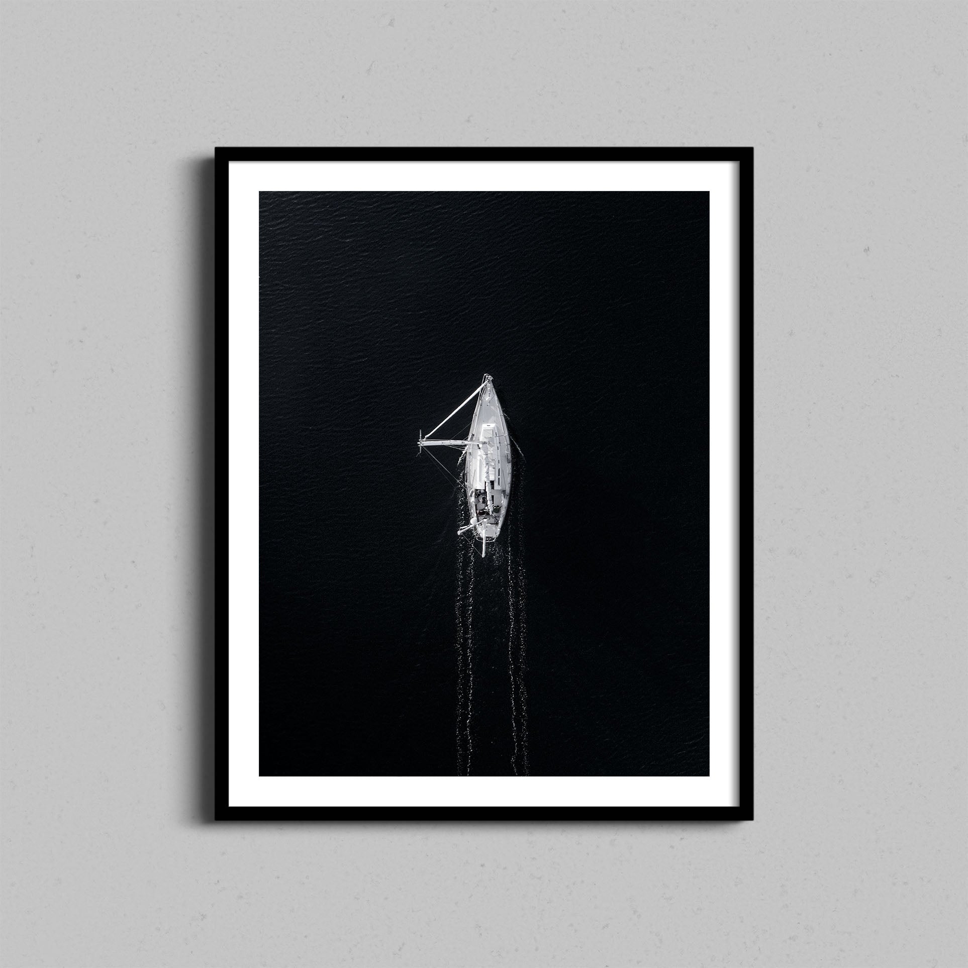 Aerial Sailboat Print