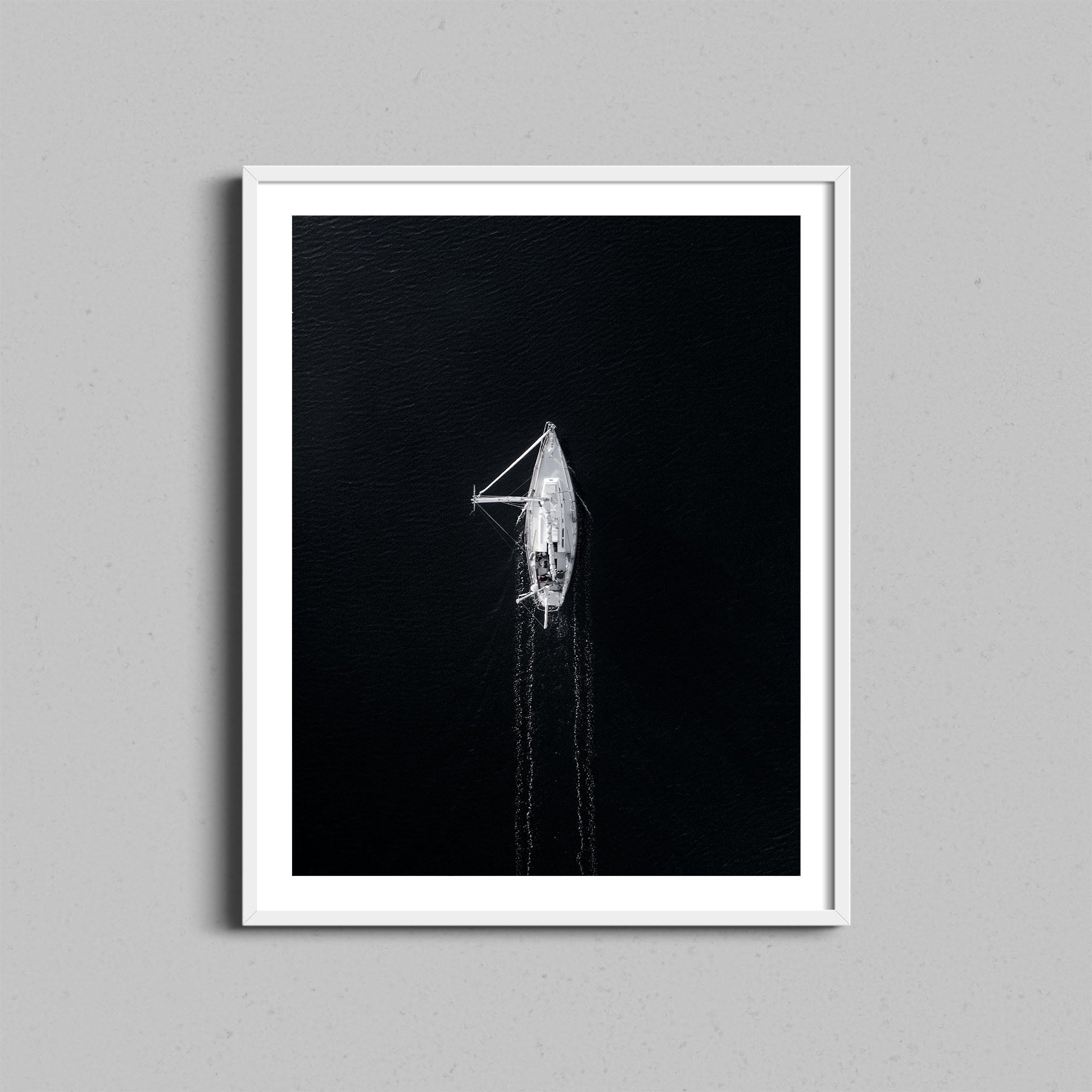 Aerial Sailboat Print