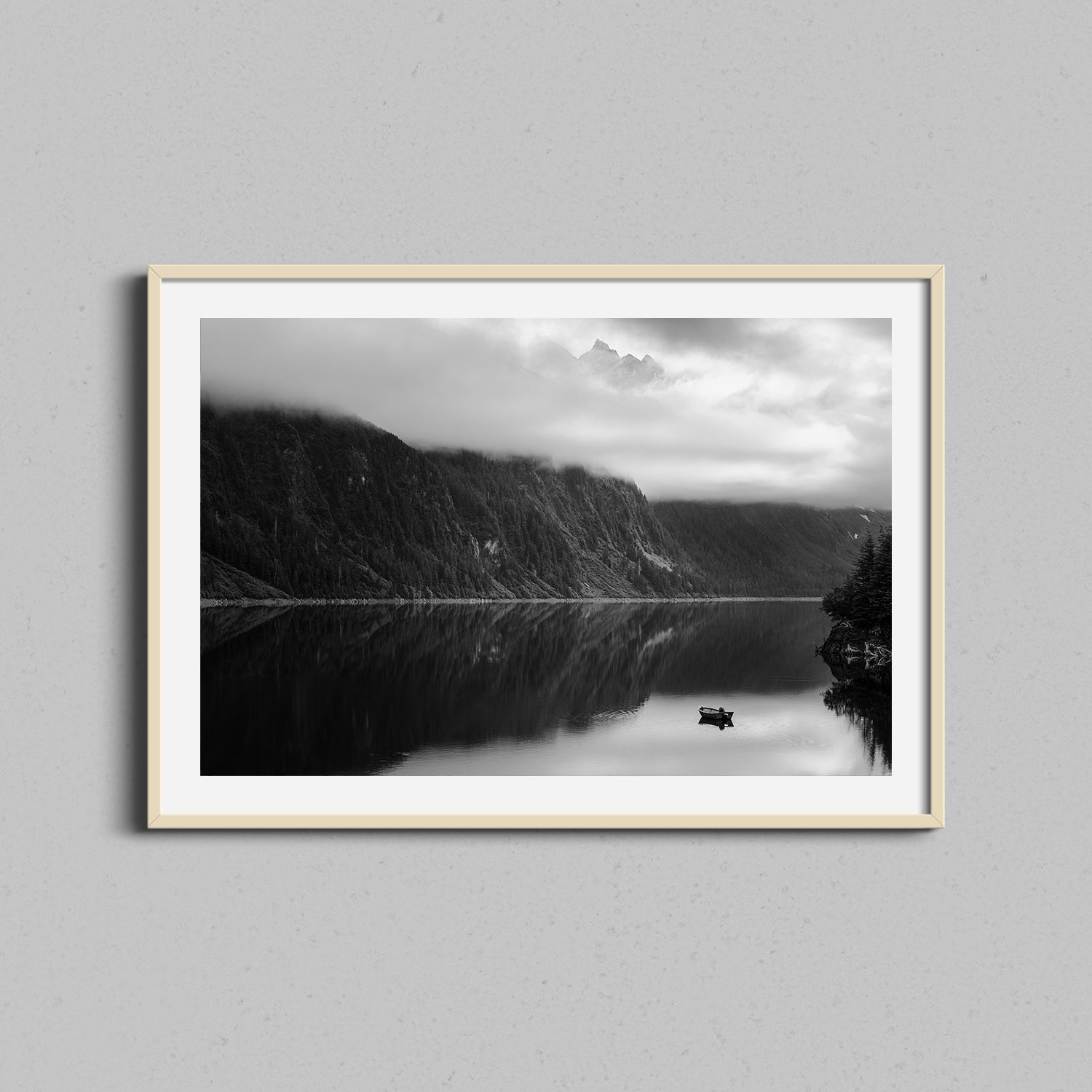 Alaska Foggy Lake Print
