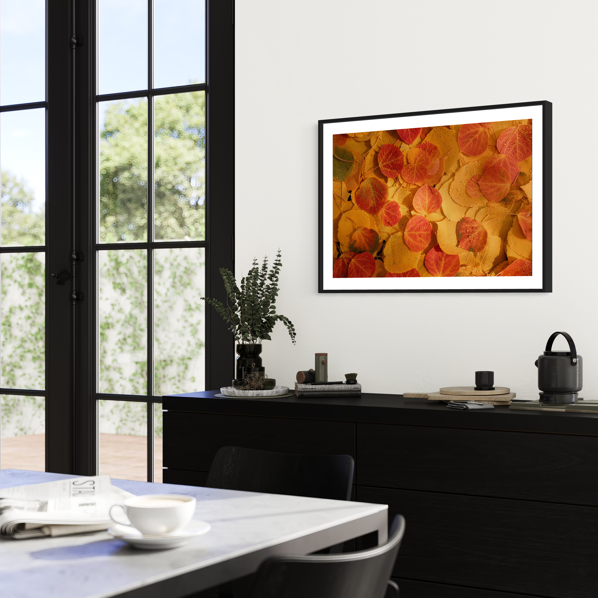 Autumn Leaves Abstract Print