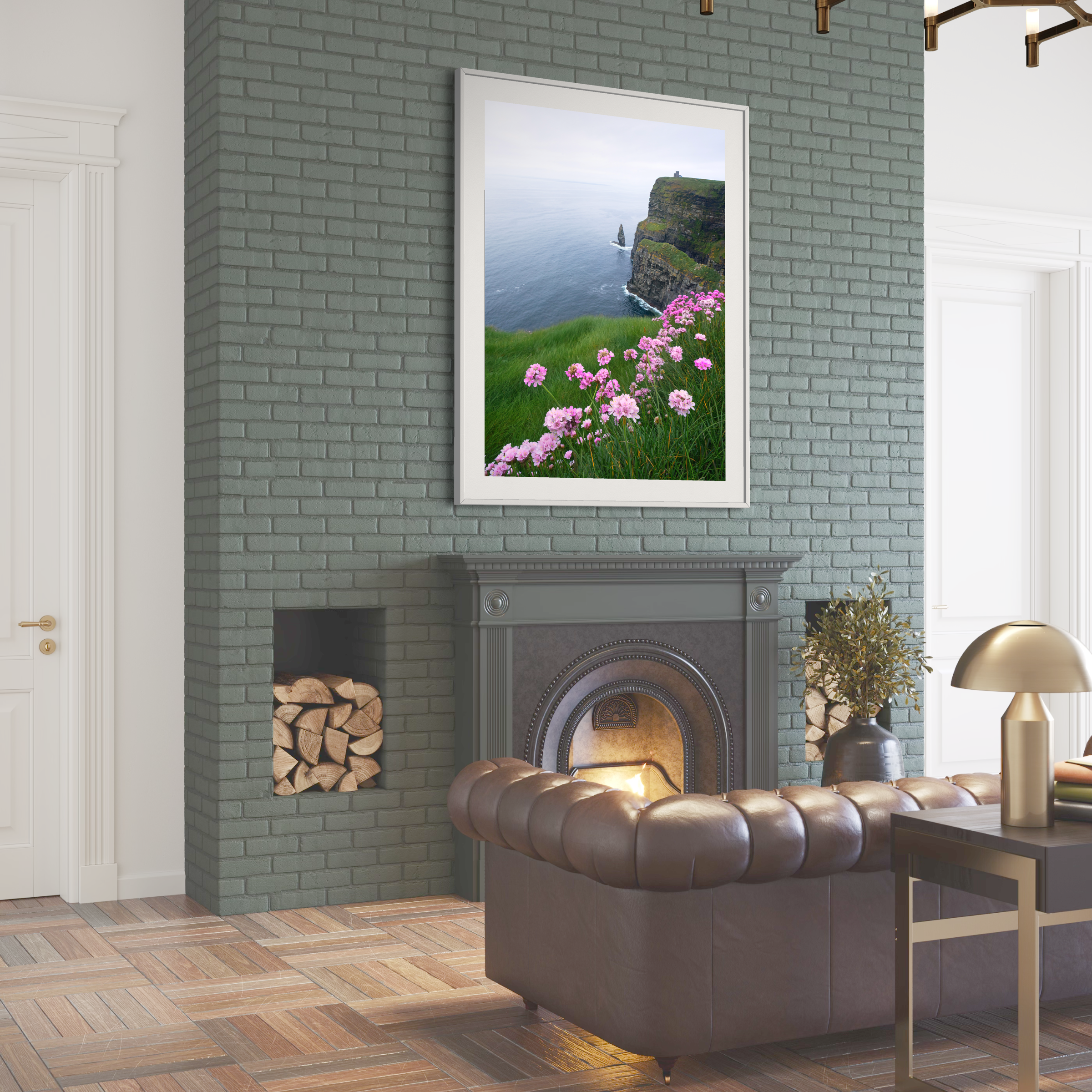 Cliffs of Moher Flowers Print