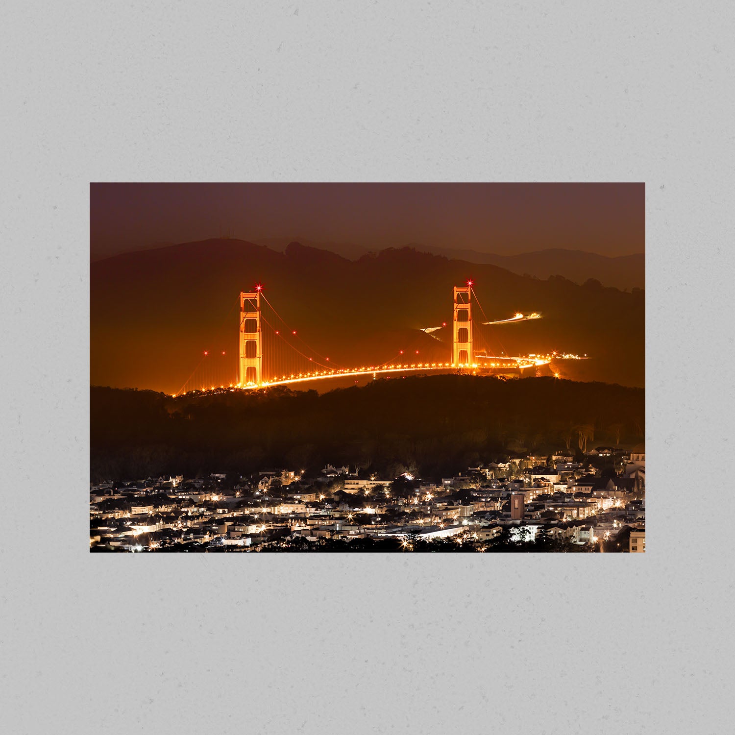 Golden Gate From Twin Peaks Print