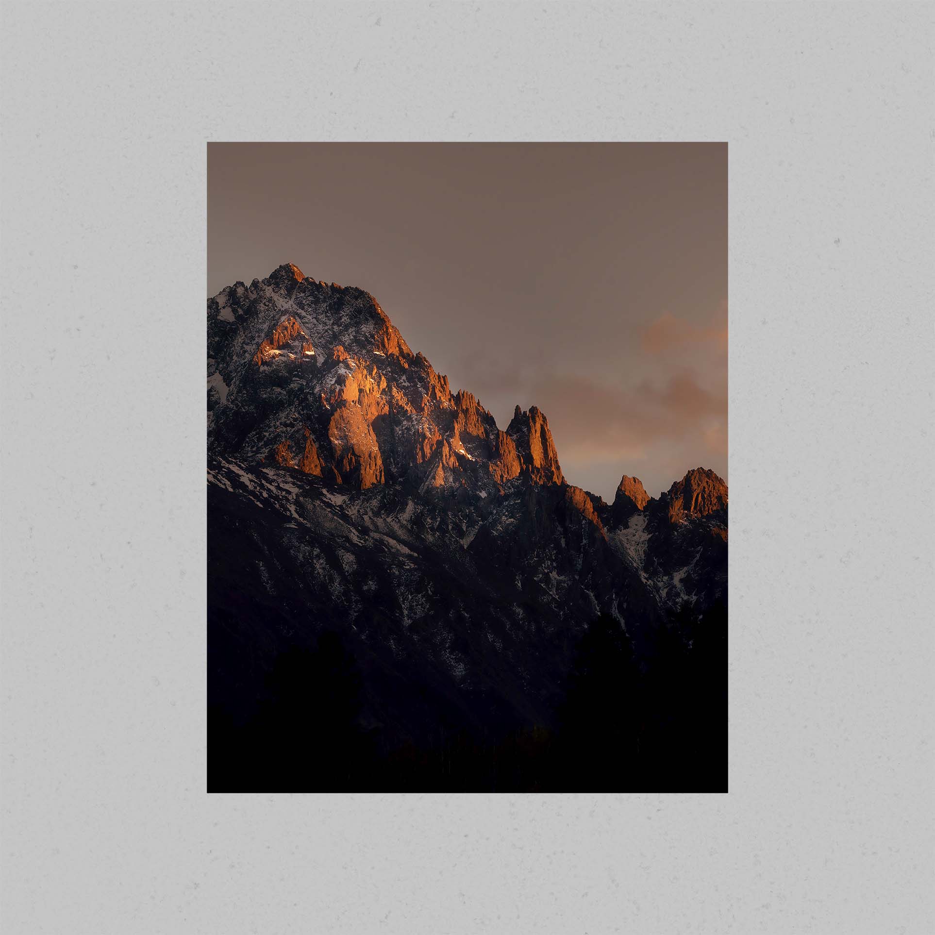 Mount Sneffels Sunset Light Print