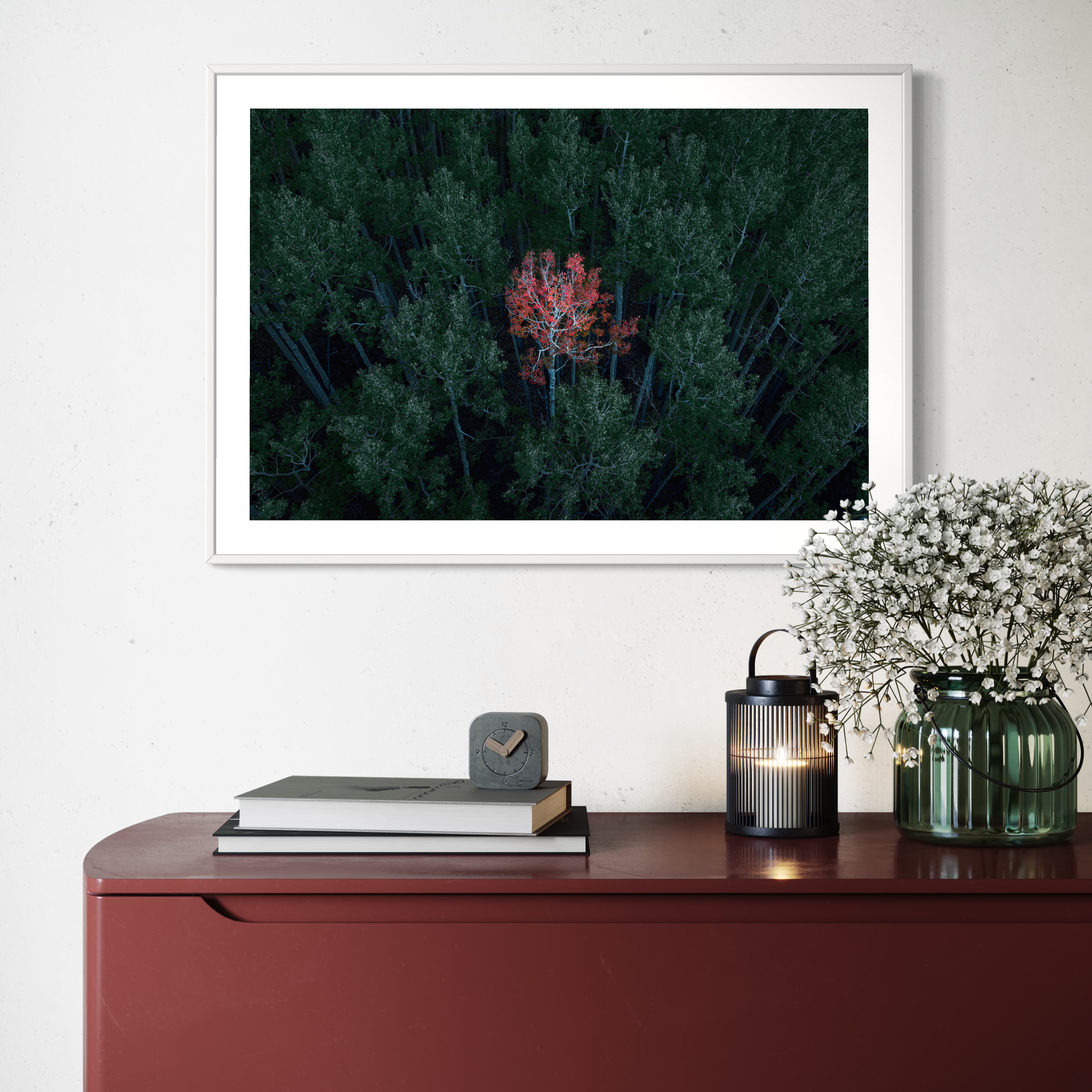 Solo Red Aspen Print