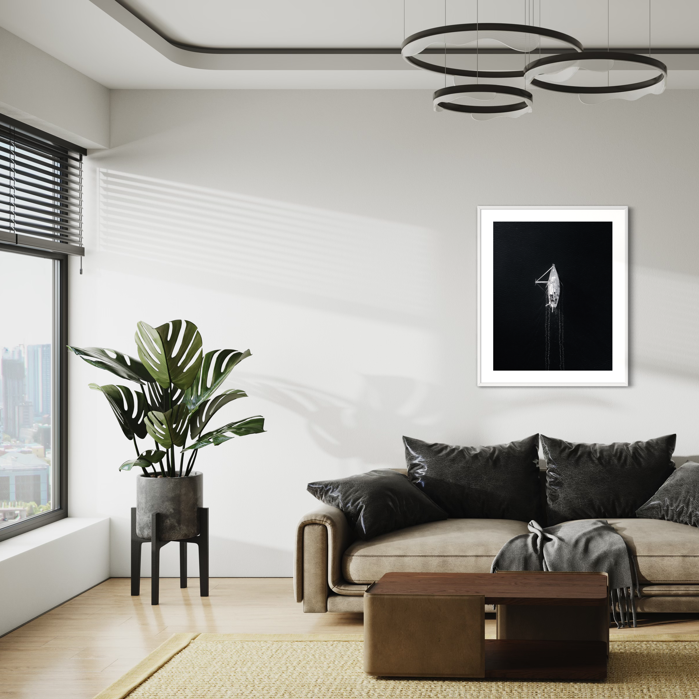 Aerial Sailboat Print