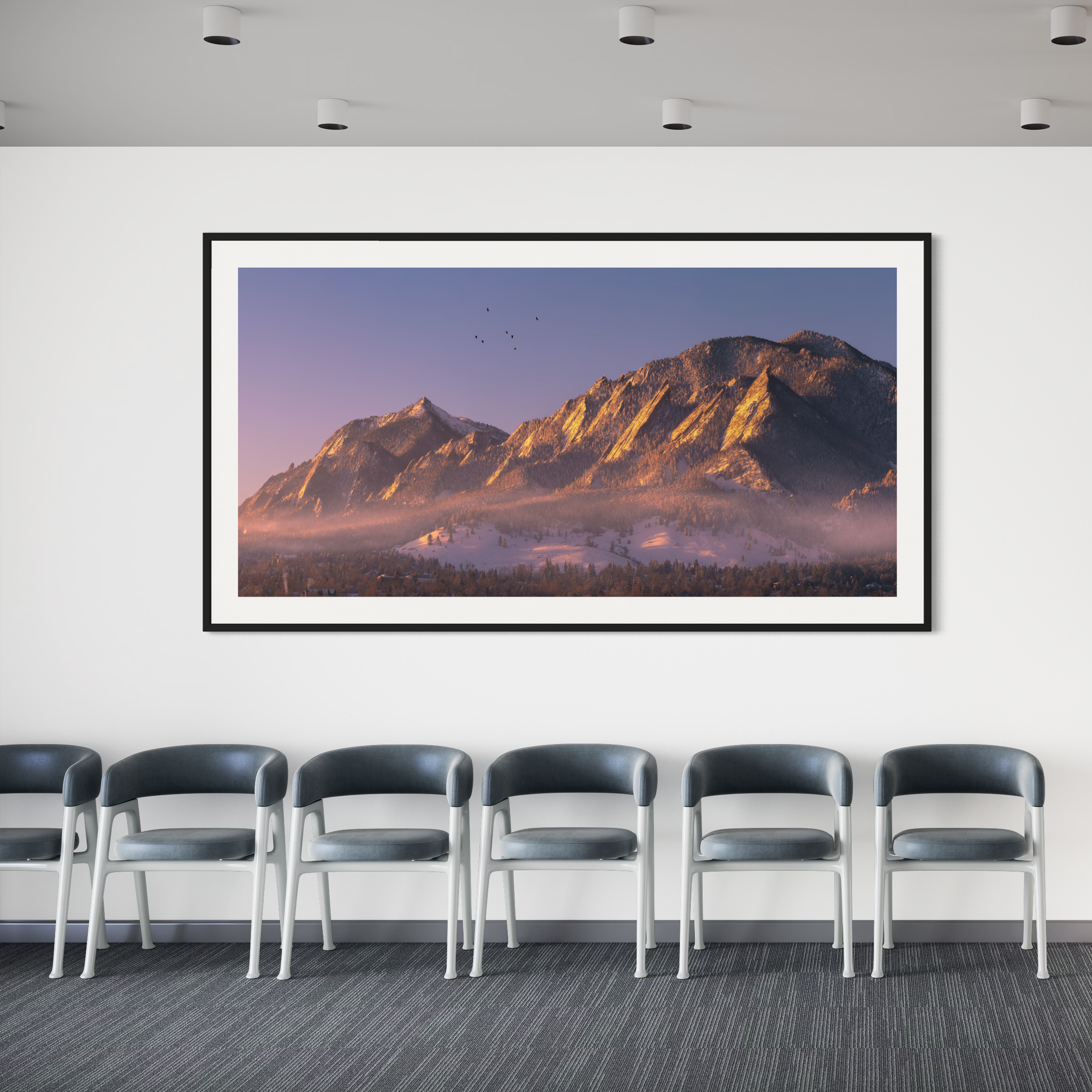 Winter Boulder Flatirons Print