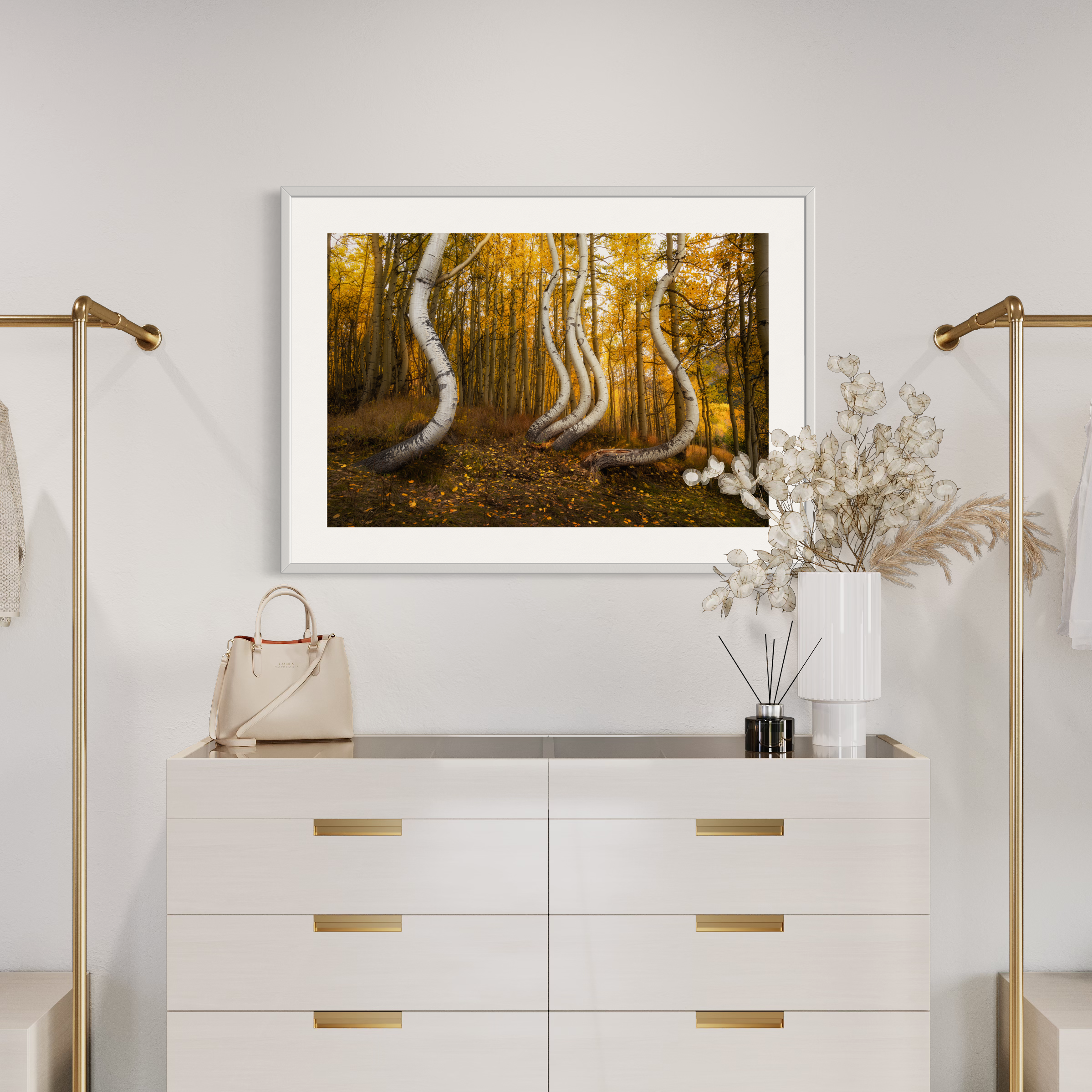 Dancing Aspen Trees Print