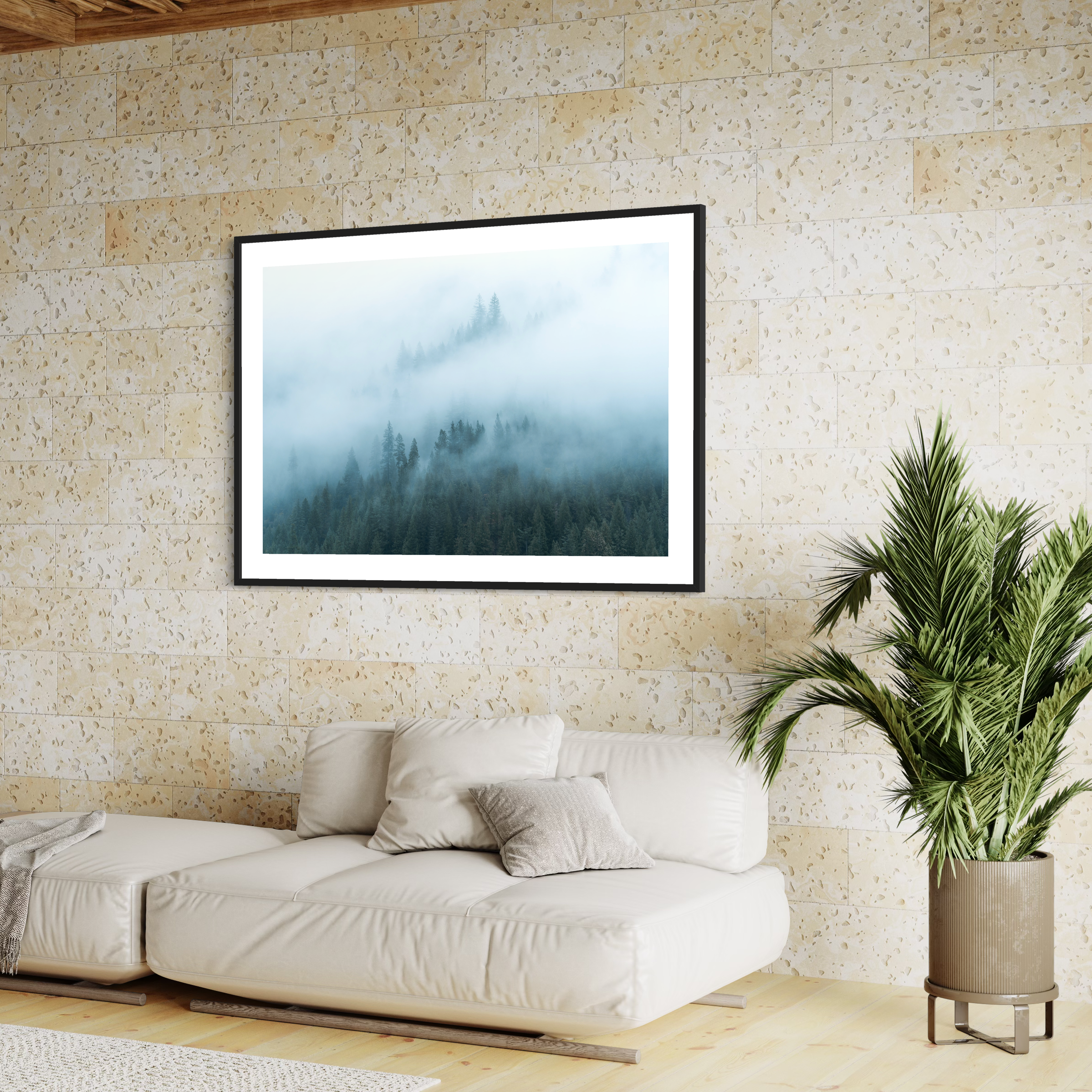 Foggy Redwoods Print