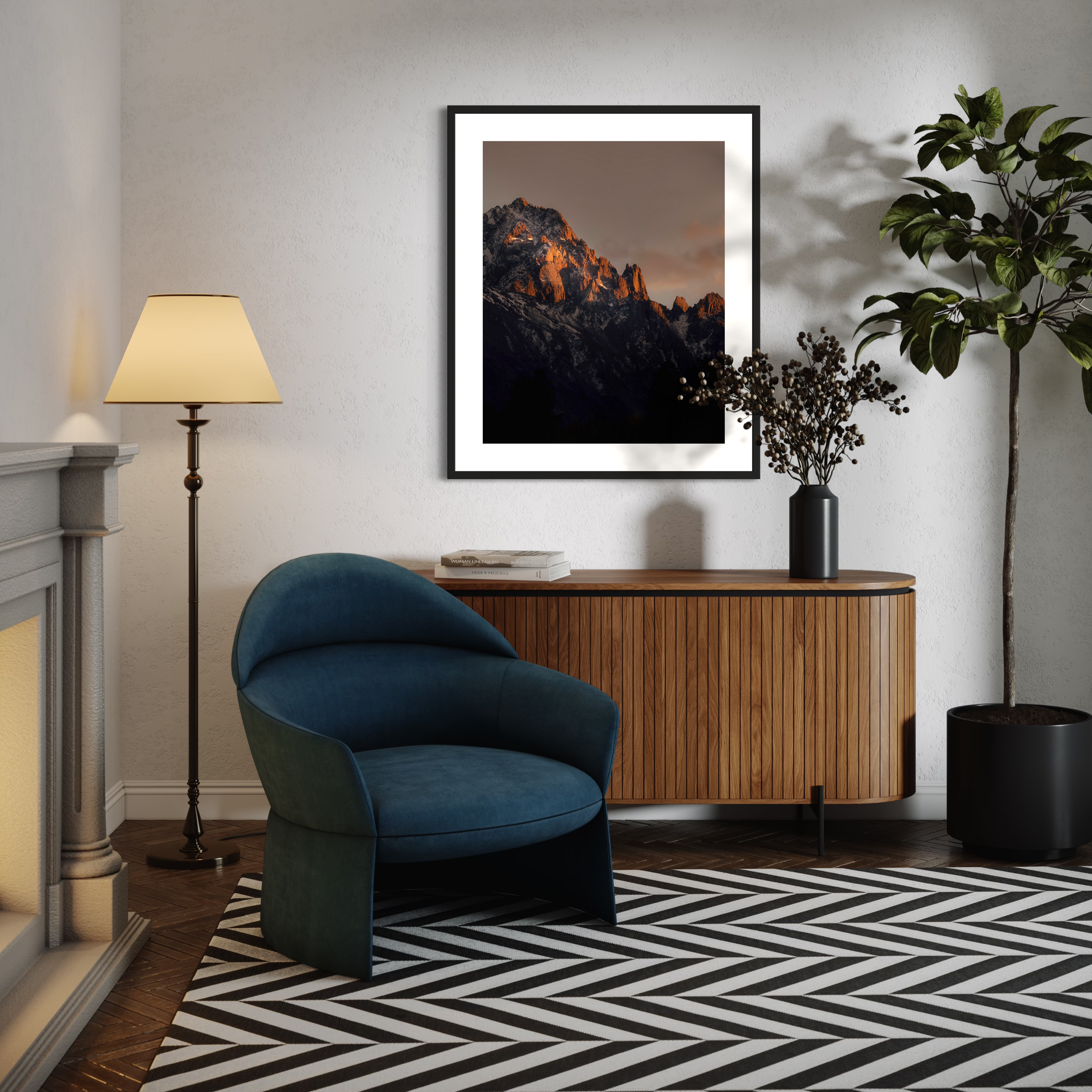 Mount Sneffels Sunset Light Print