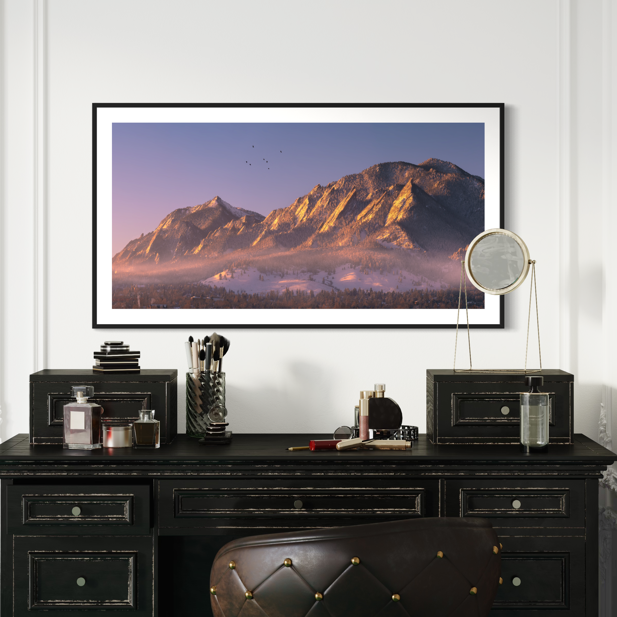 Winter Boulder Flatirons Print