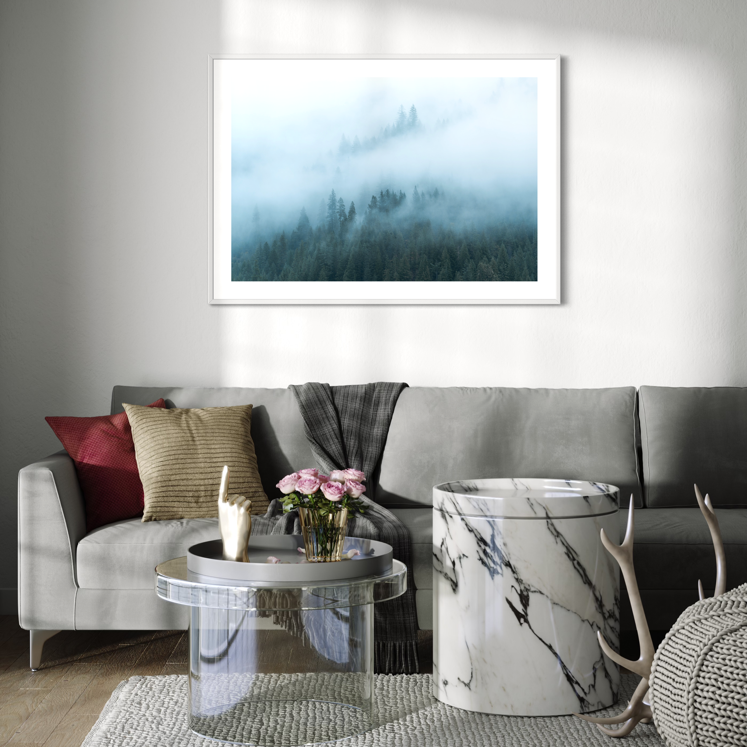 Foggy Redwoods Print