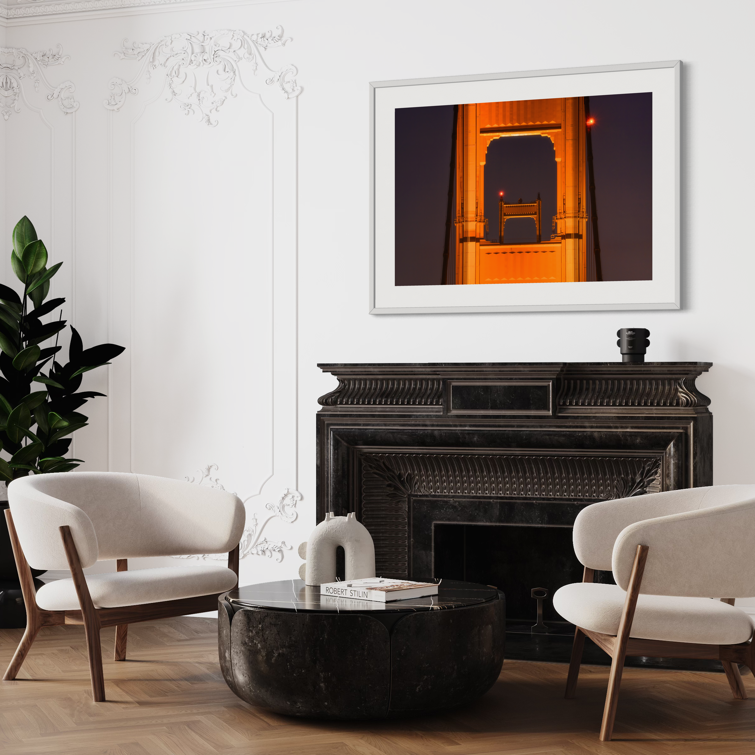 Framed Golden Gate Bridge Print