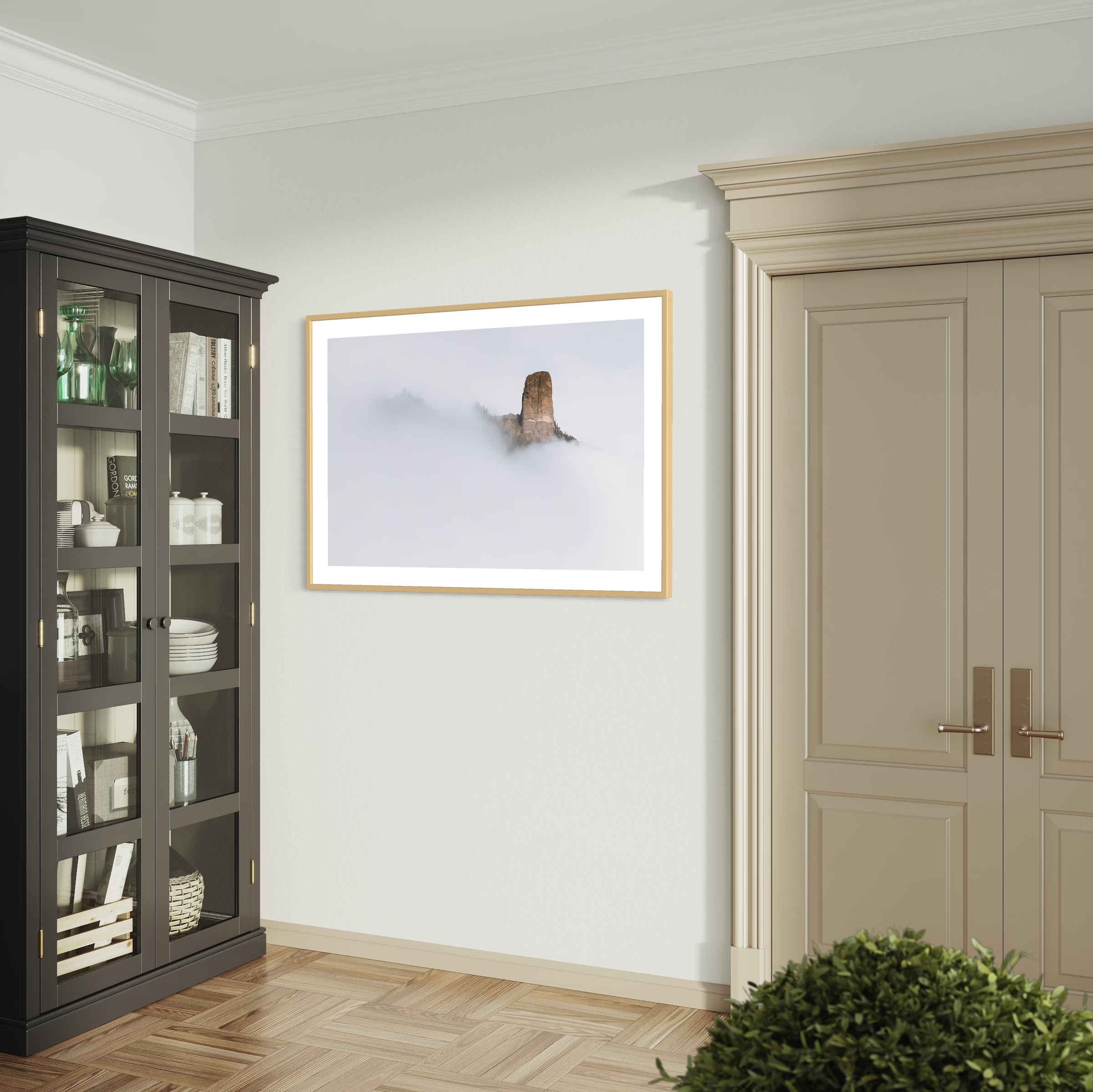 Chimney Rock Fog Print