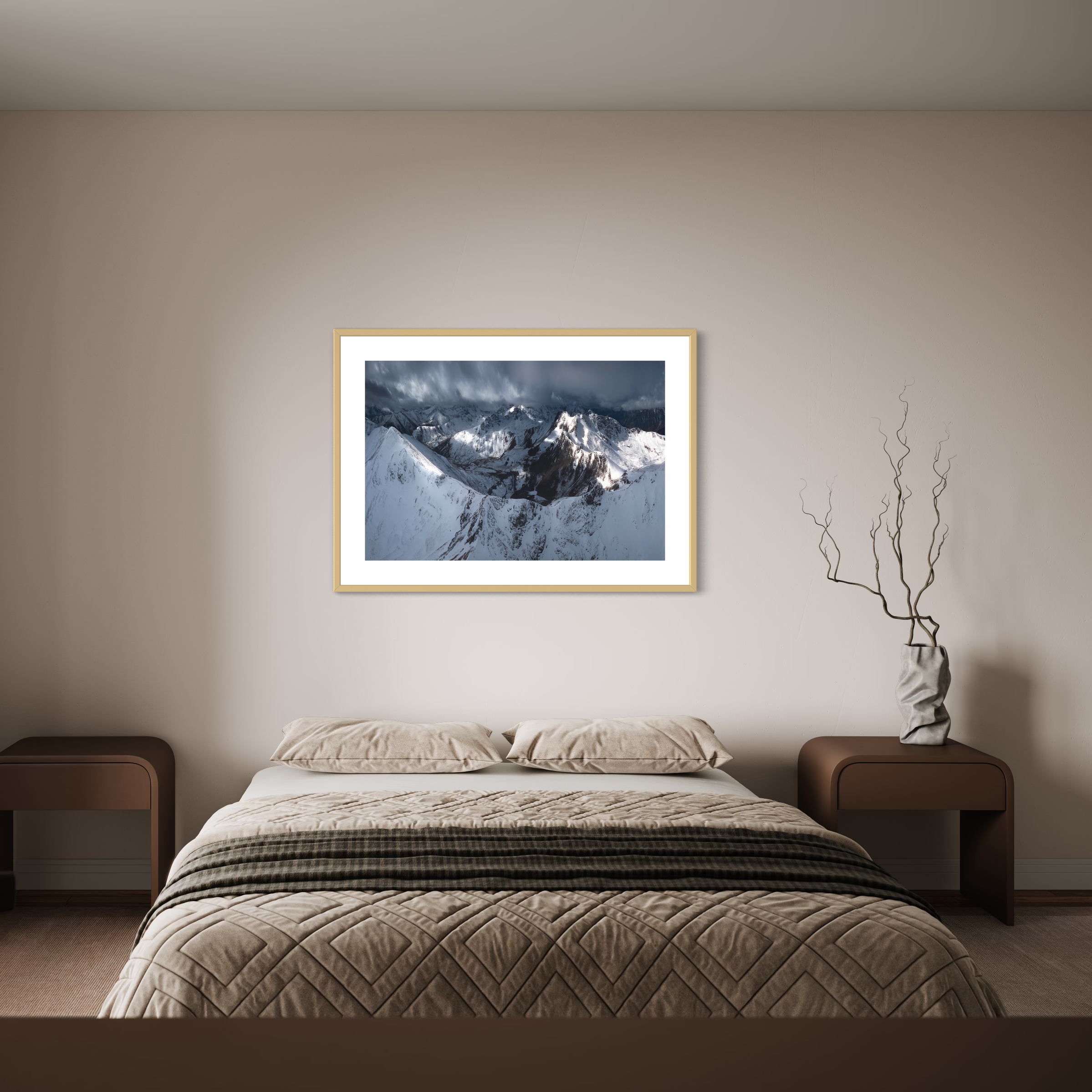 Colorado Winter Aerial Print