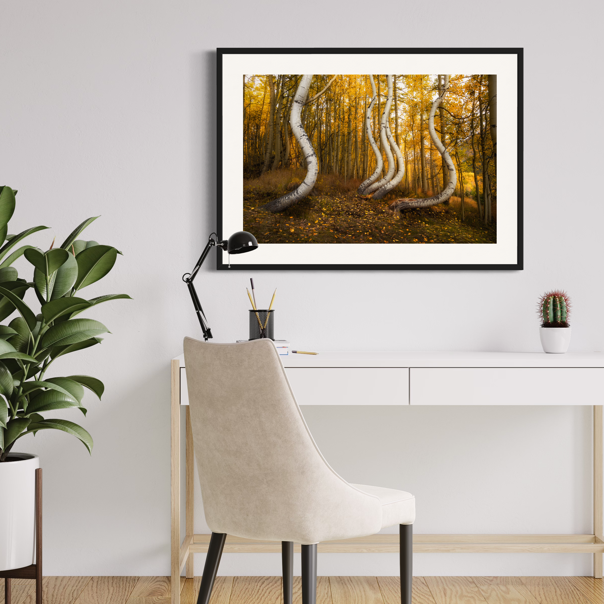 Dancing Aspen Trees Print