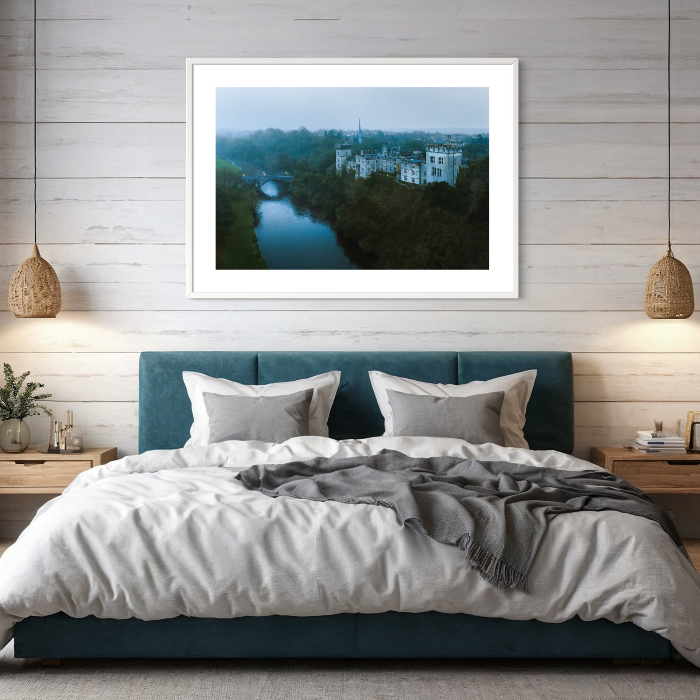 Lismore Castle and River Blackwater Ireland Print