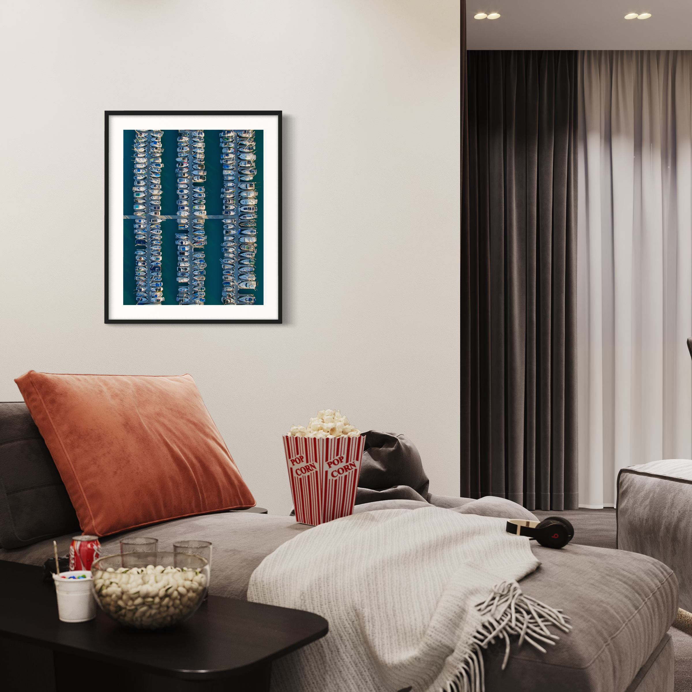 Dana Point Harbor Aerial Print