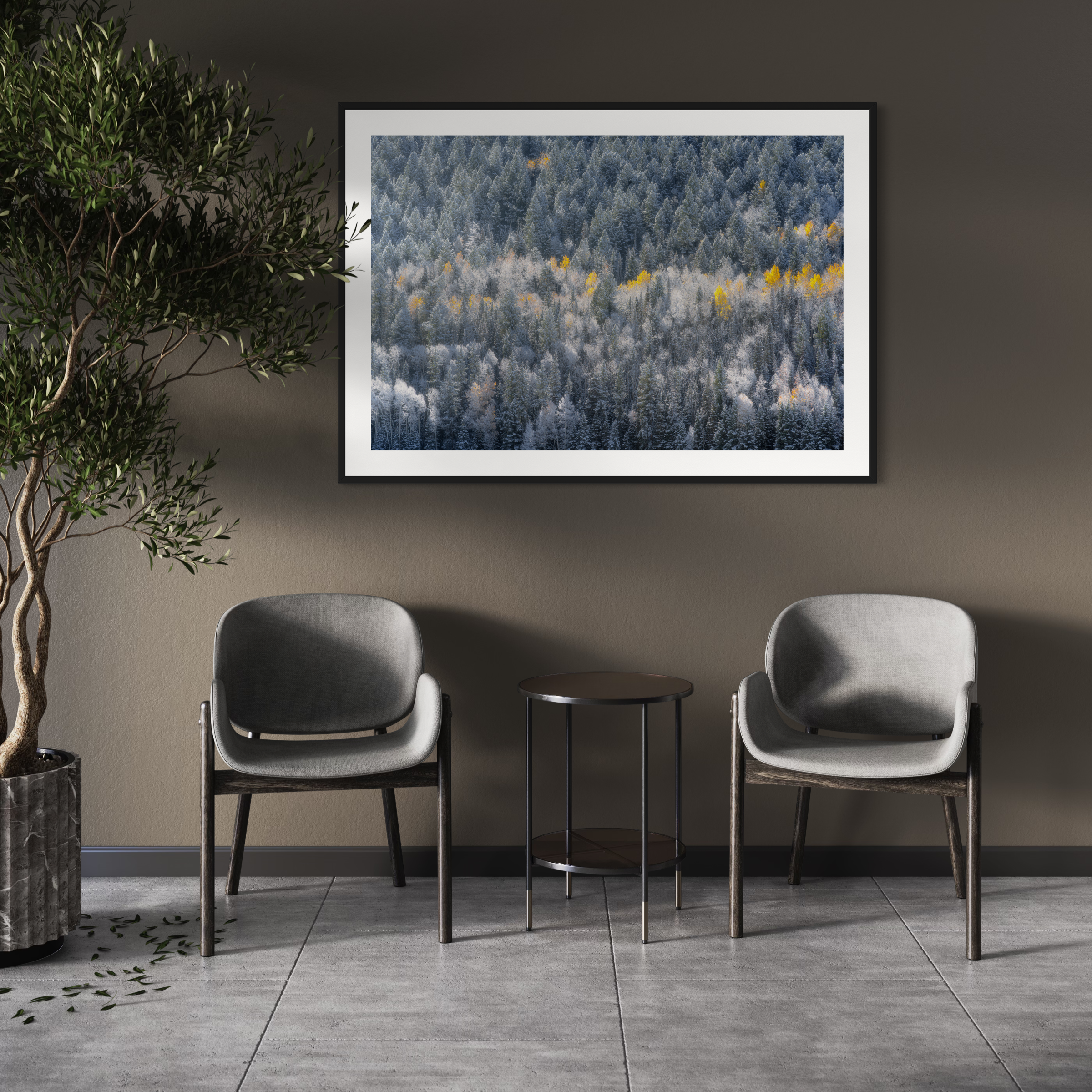 Winter and Fall Collide Print