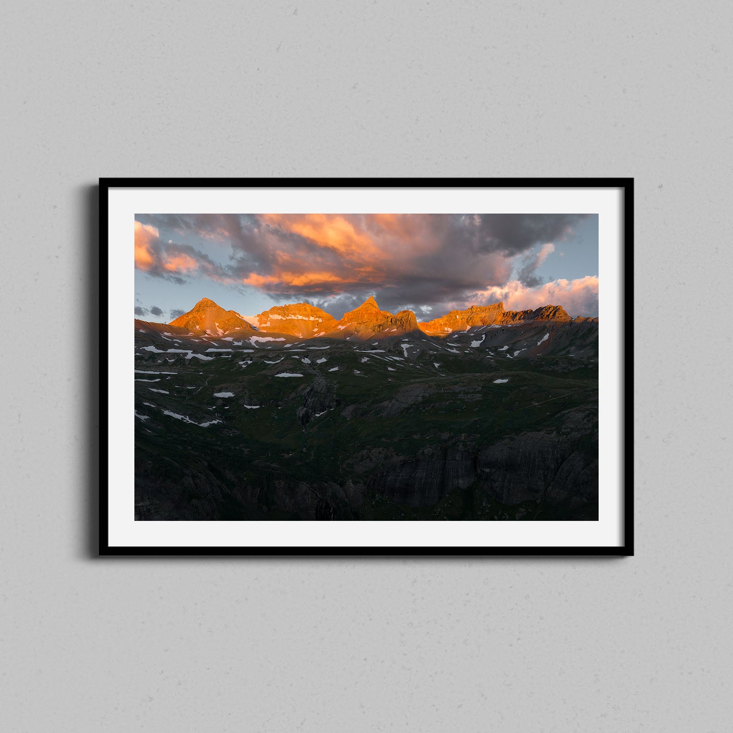 Ice Lakes Mountains Print