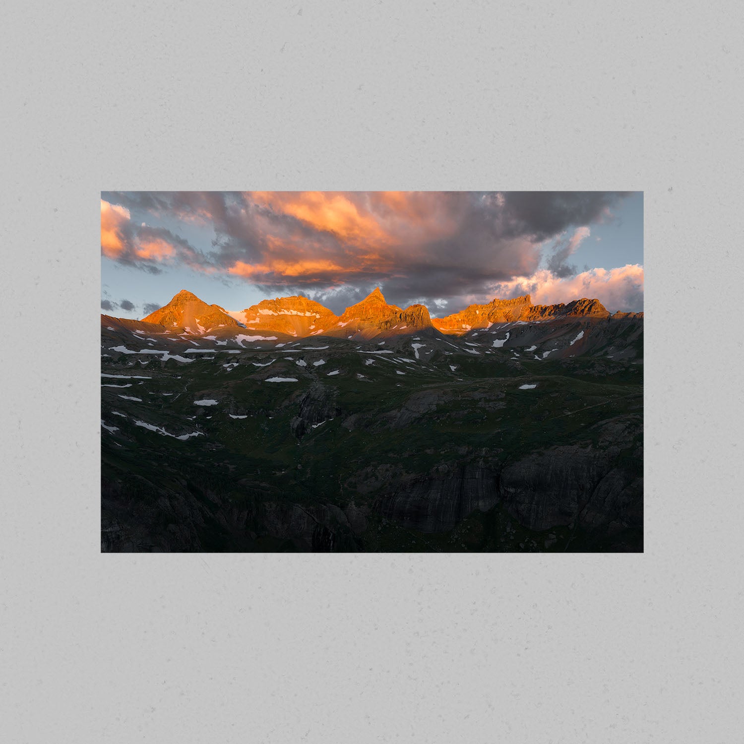 Ice Lakes Mountains Print