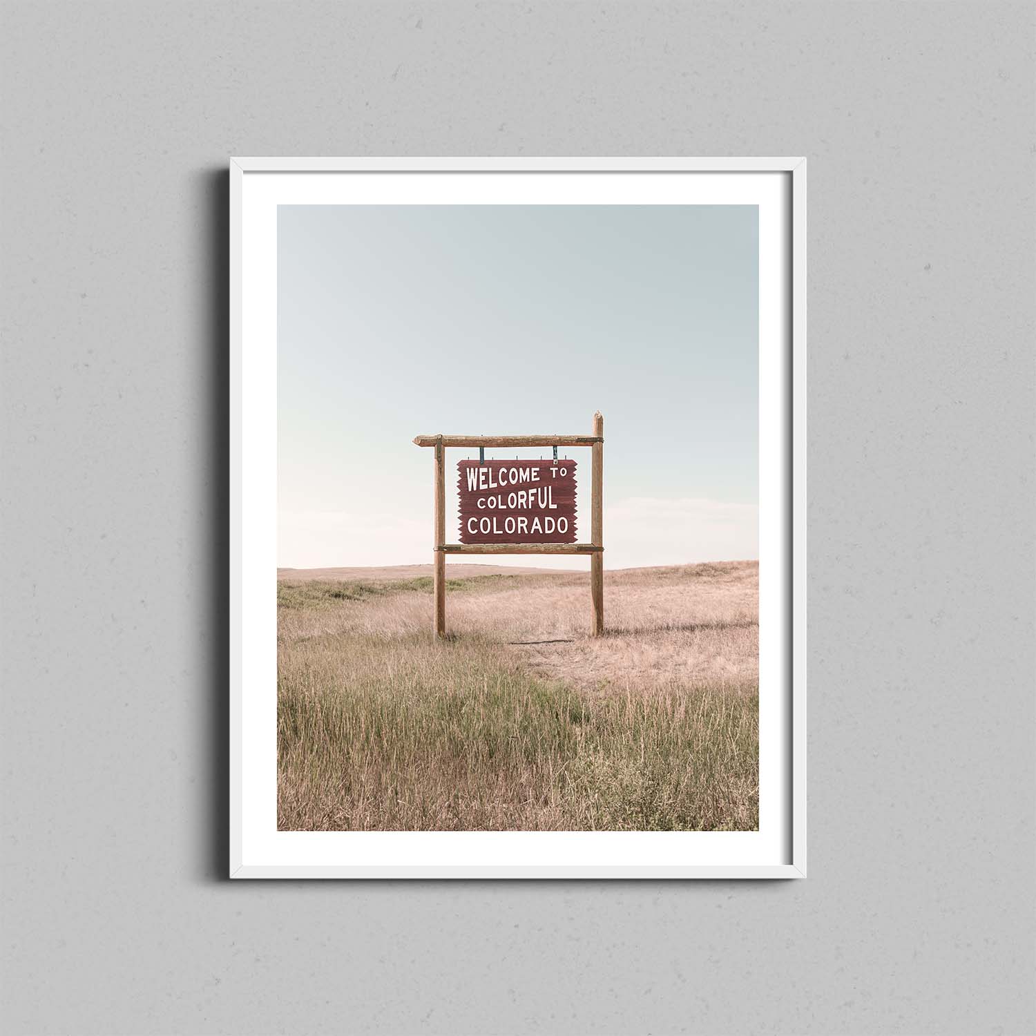 Colorado Welcome Sign Print