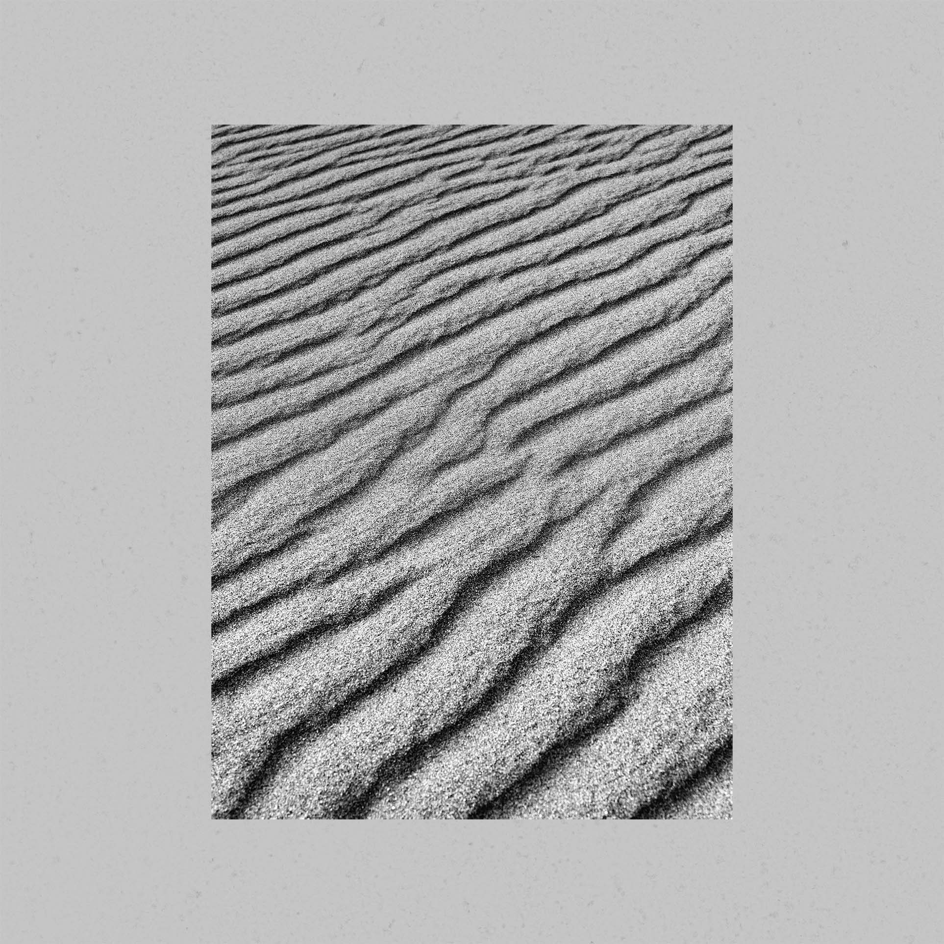 Abstract Sand Dunes Black and White Print