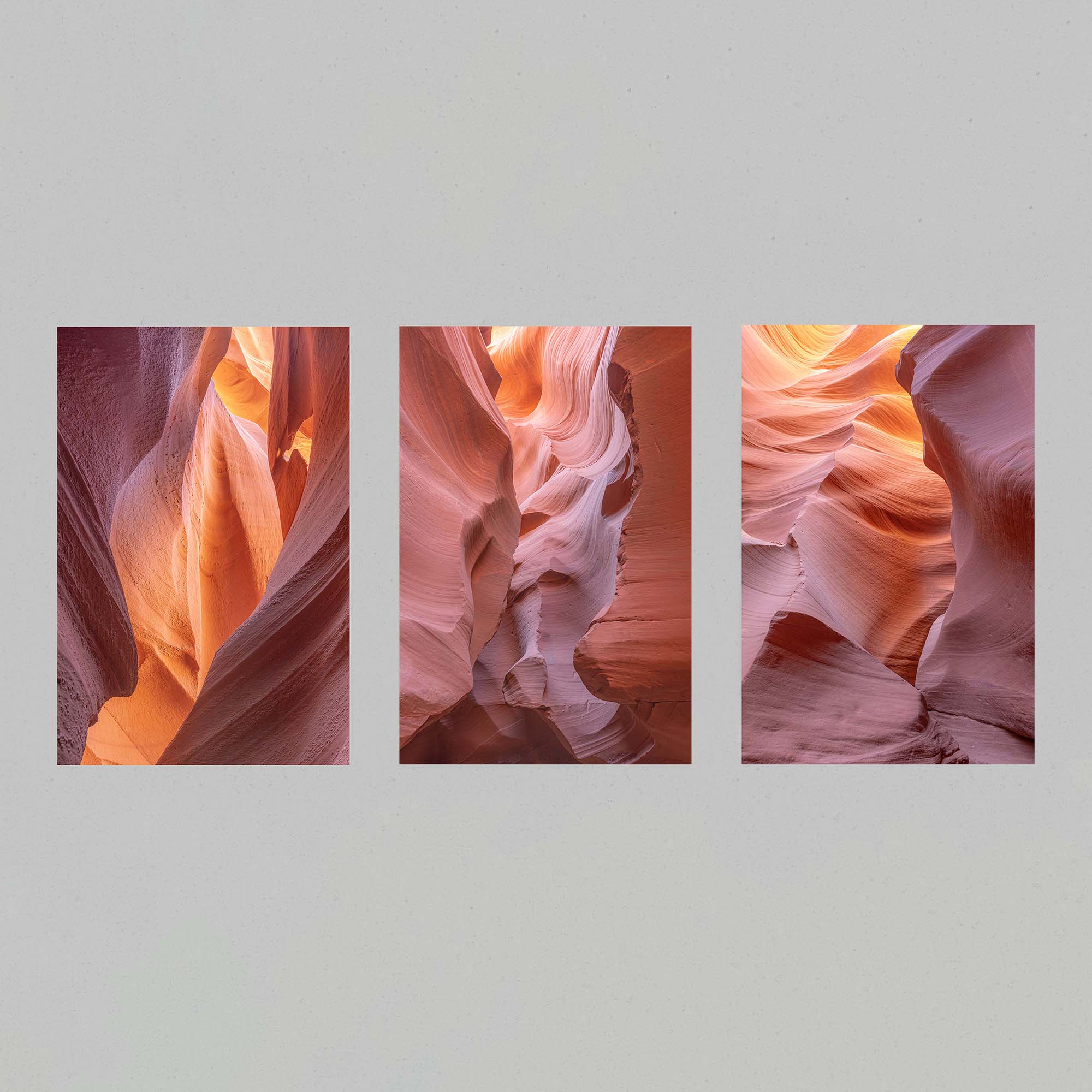 Antelope Canyon Triptych Prints