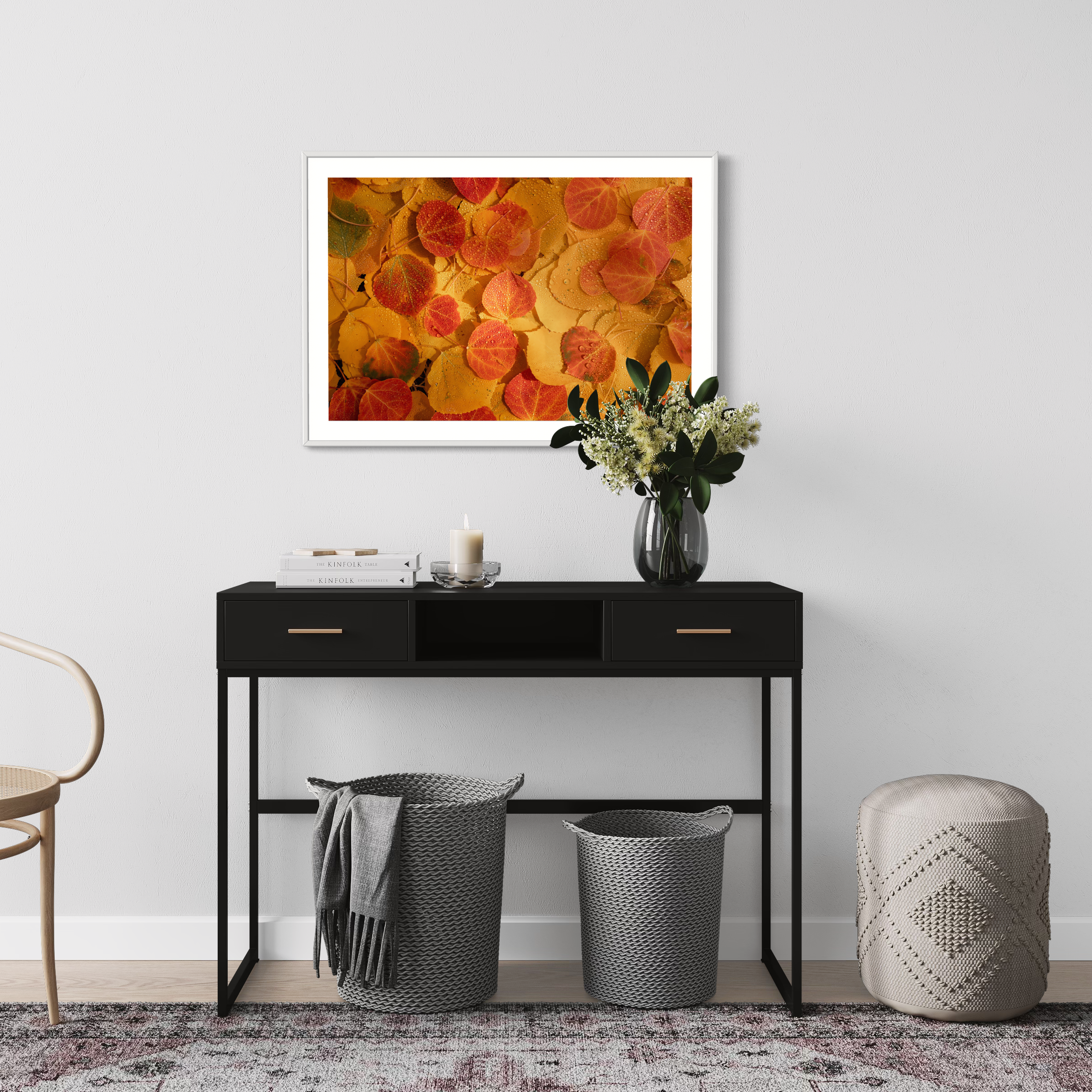 Autumn Leaves Abstract Print