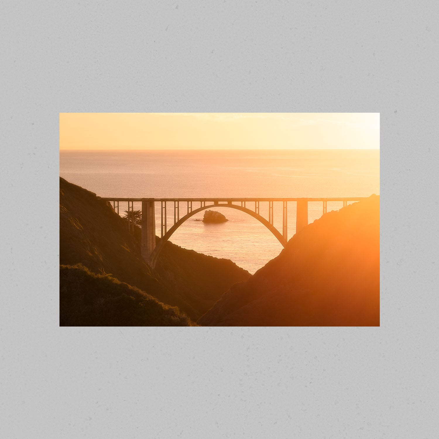 Bixby Bridge Sunset Print