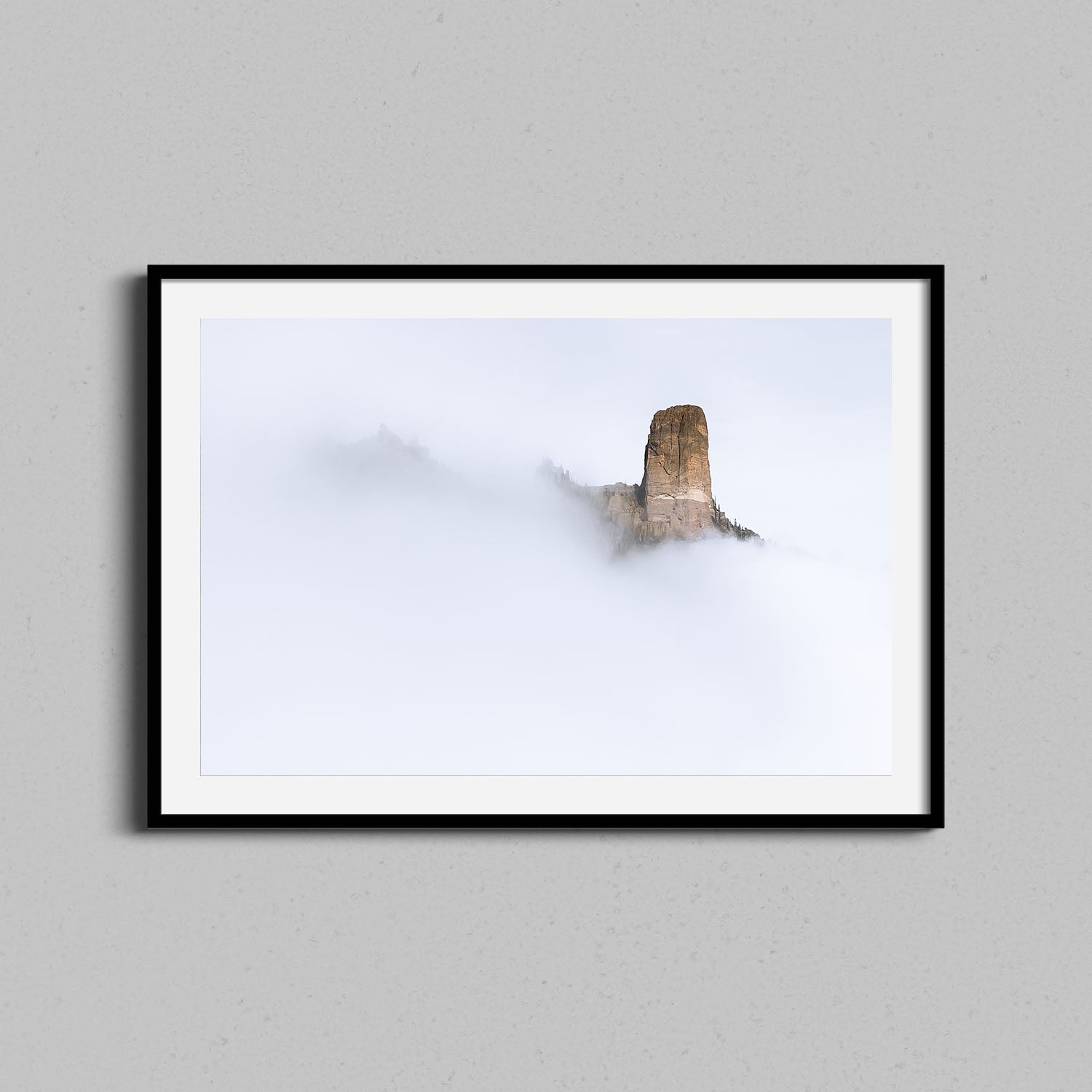 Chimney Rock Fog Print
