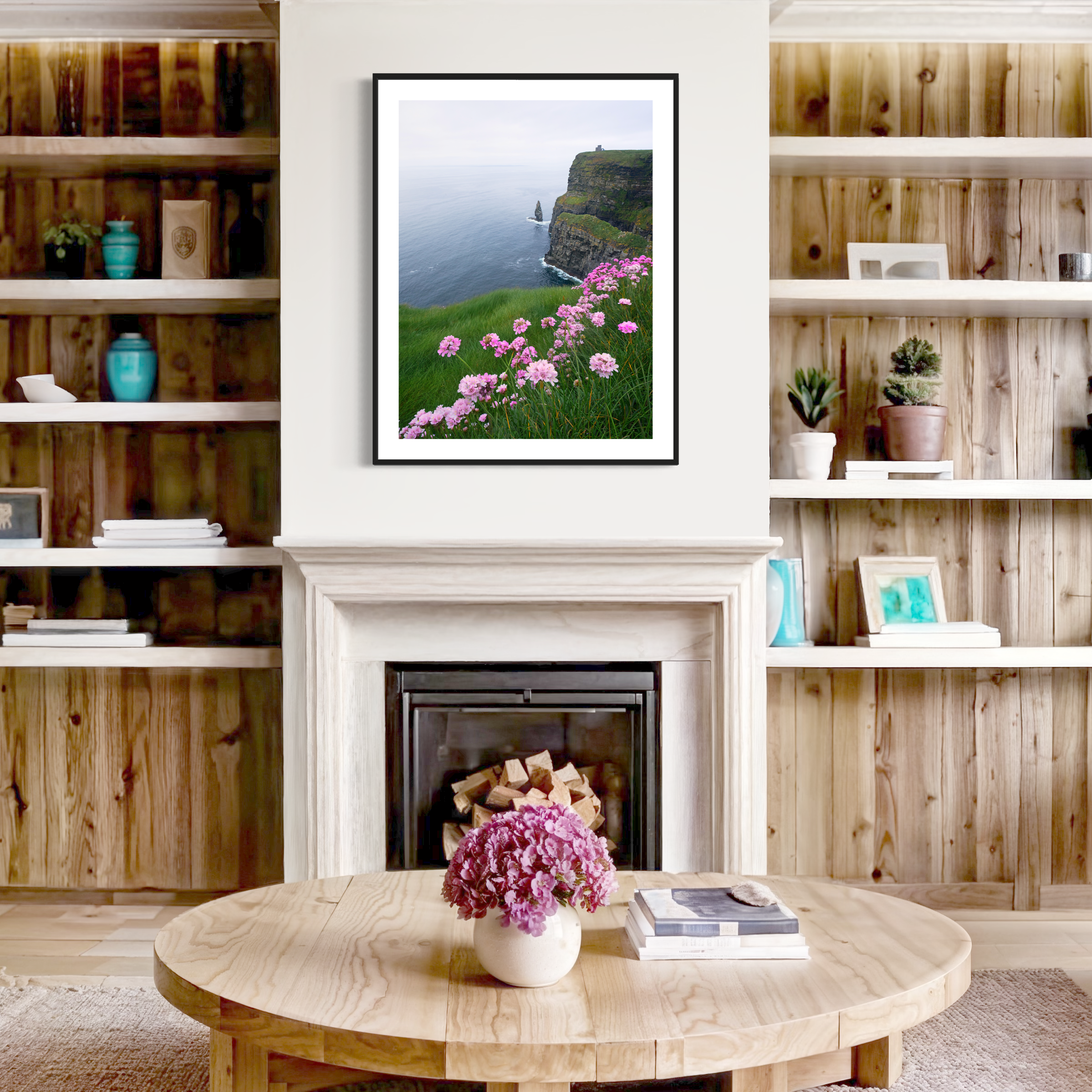 Cliffs of Moher Flowers Print
