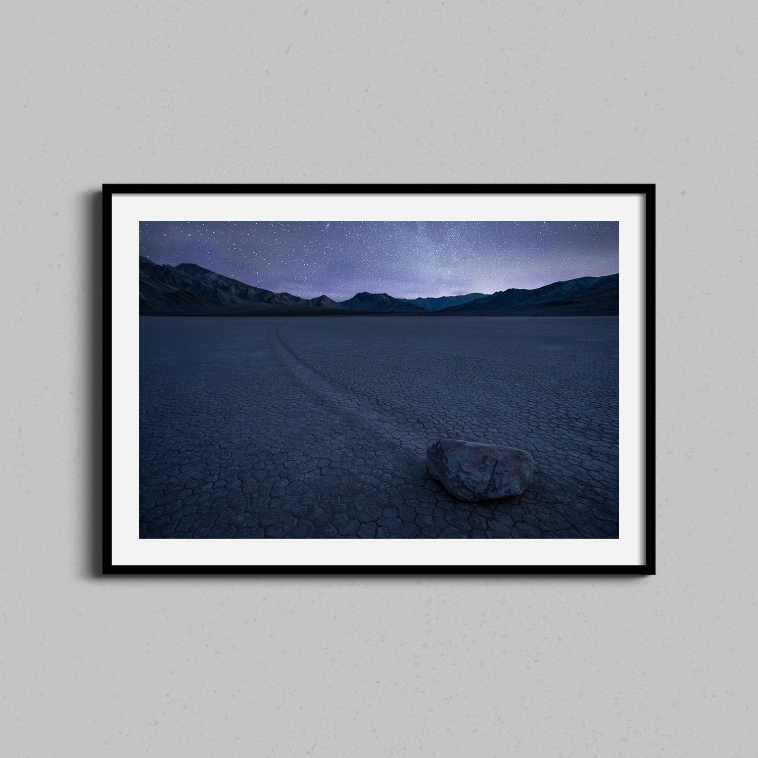 Death Valley Sailing Stone Night Print