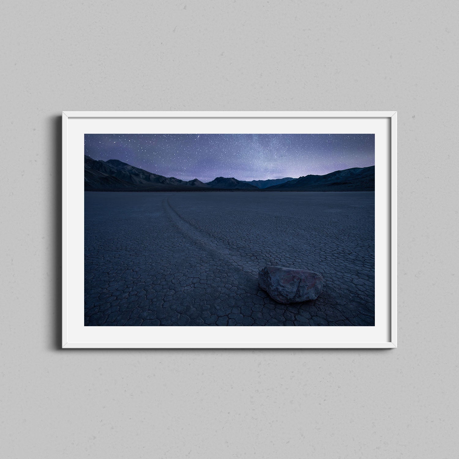 Death Valley Sailing Stone Night Print