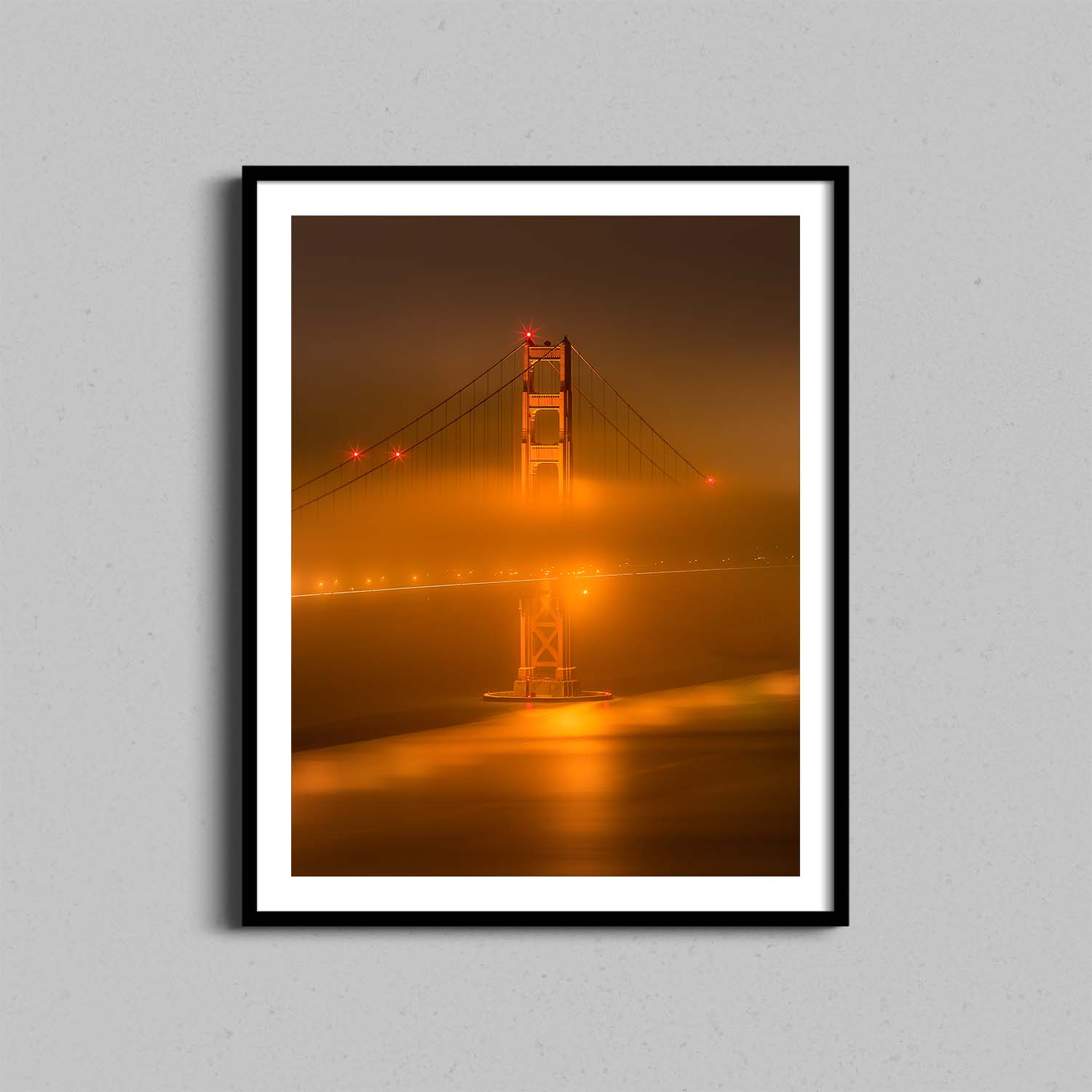 Glowing Gate Bridge Print