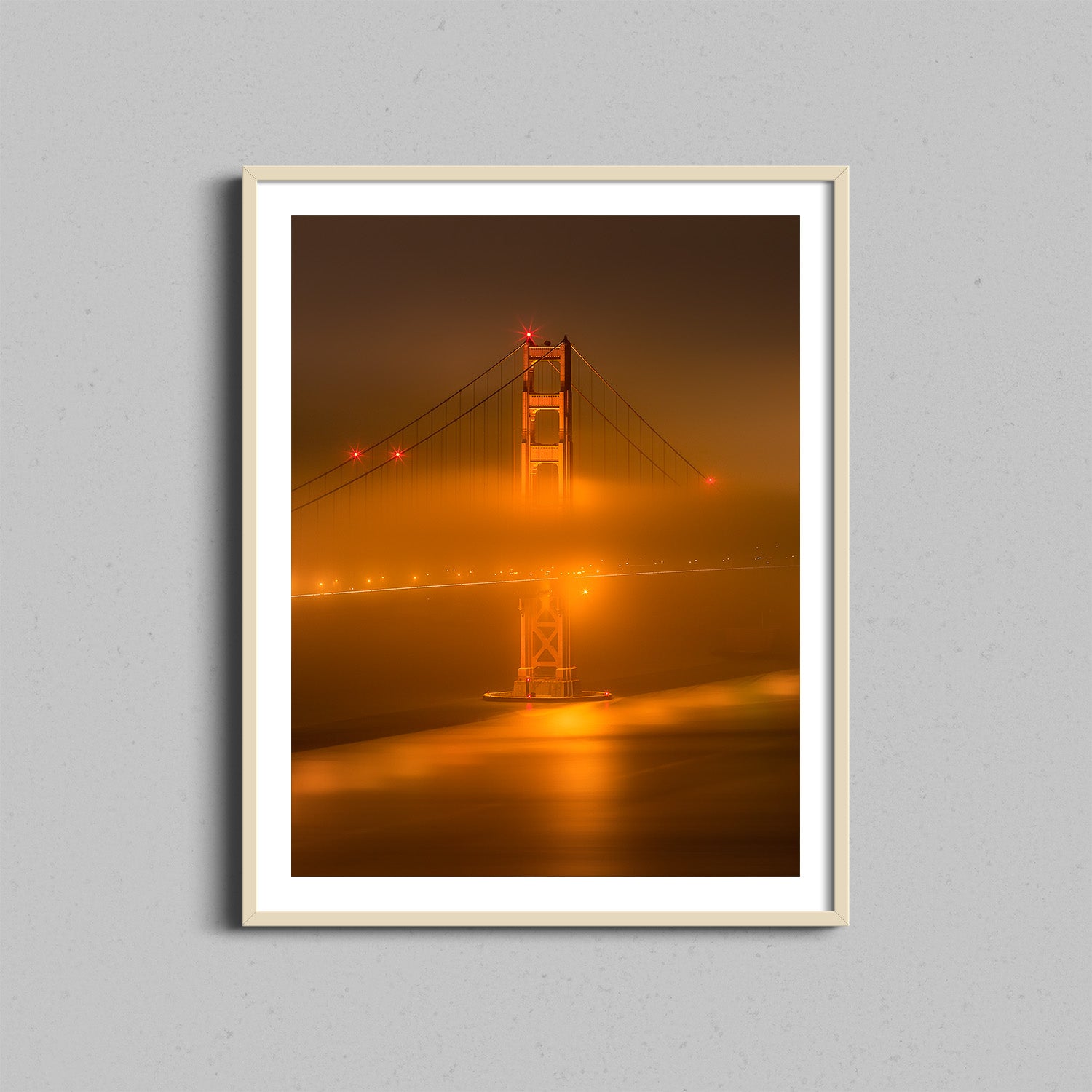 Glowing Gate Bridge Print