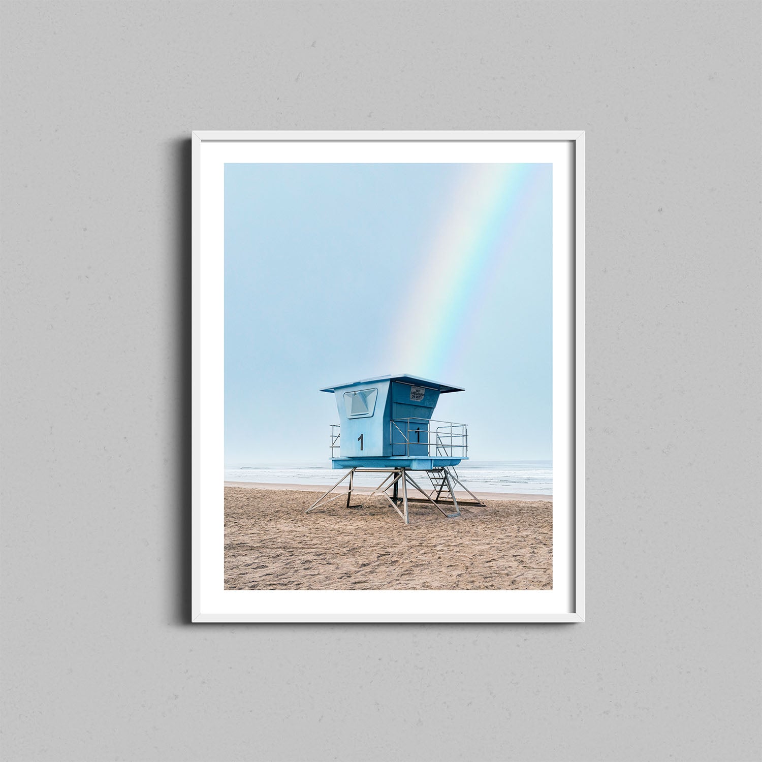 Rainbow Lifeguard Tower, Southern California