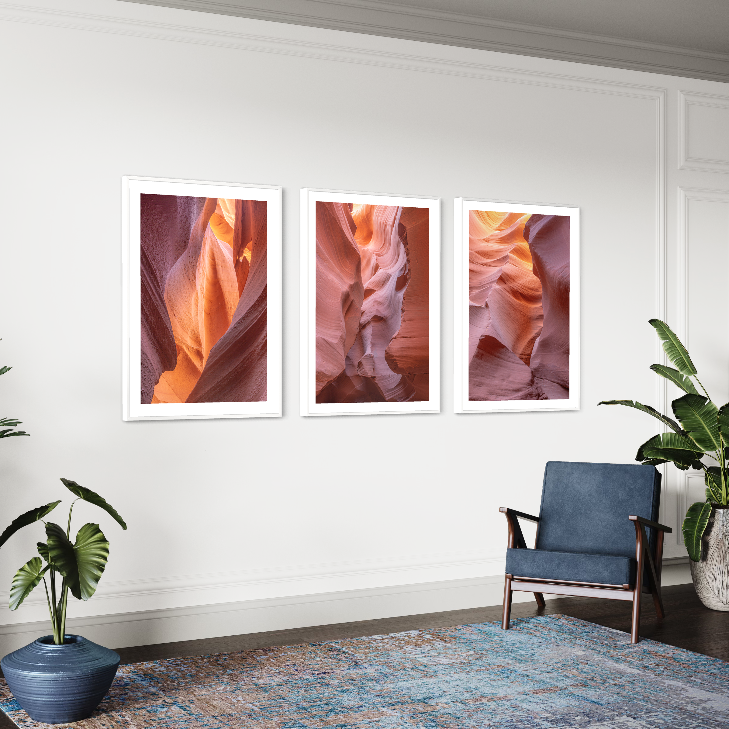 Antelope Canyon Triptych Prints