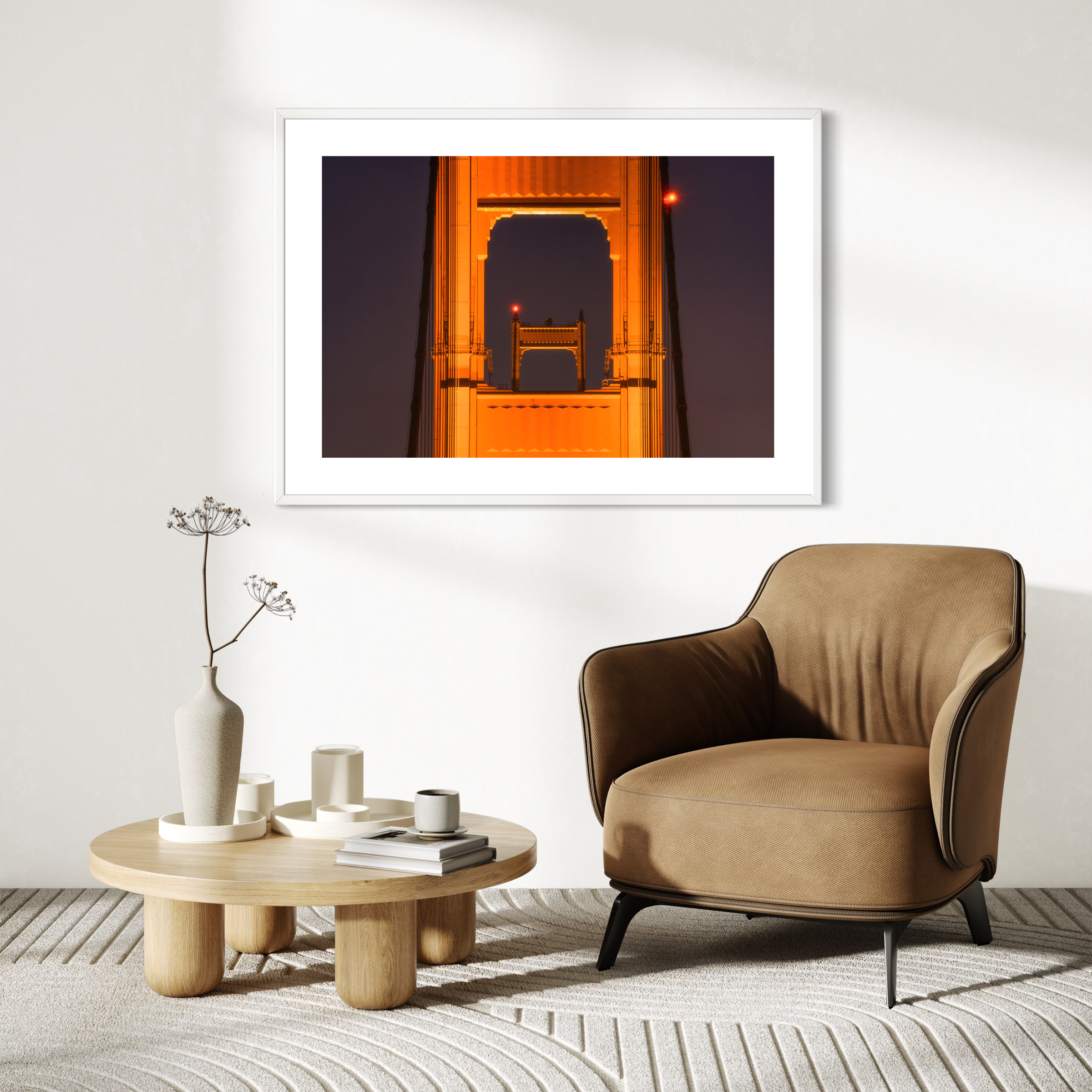 Framed Golden Gate Bridge Print