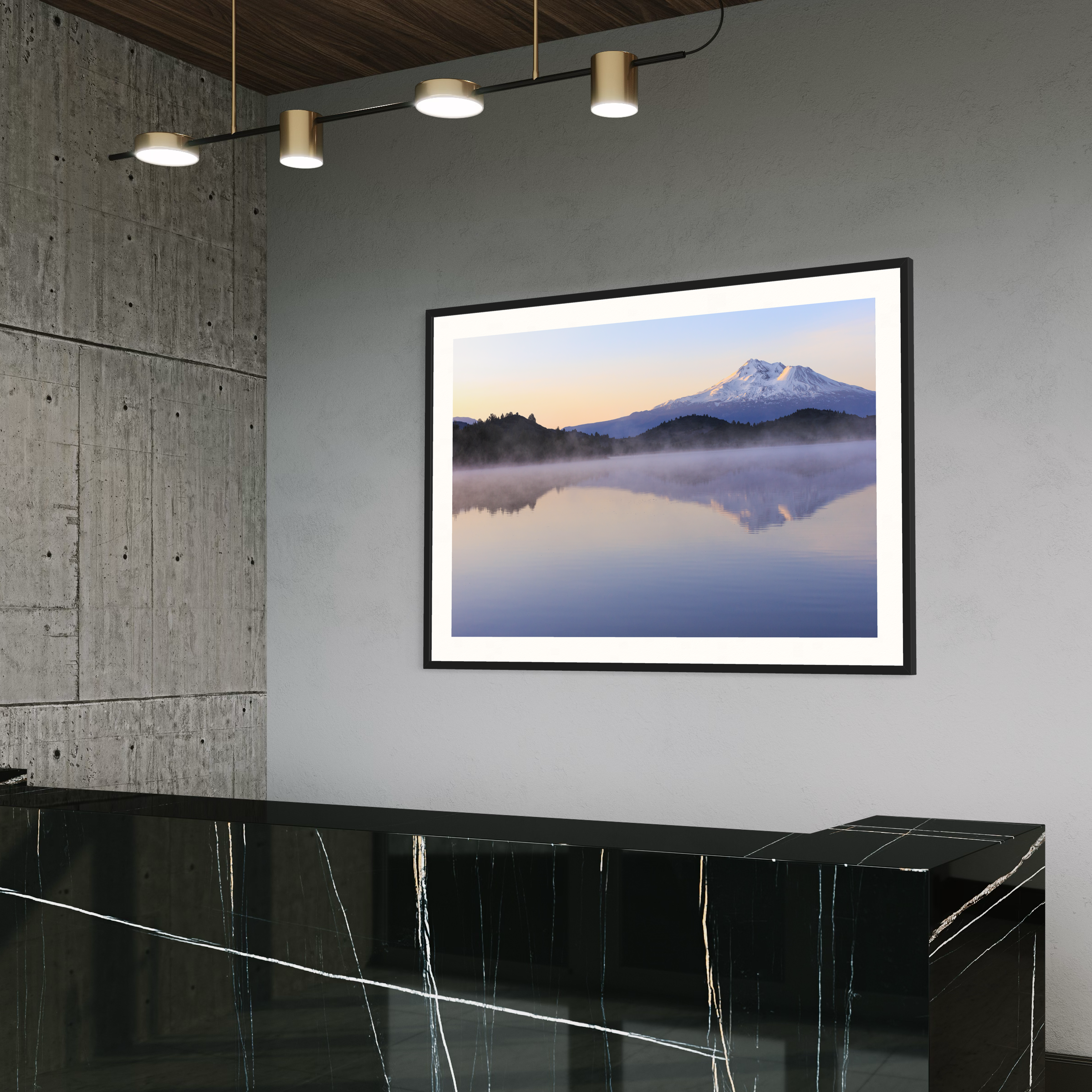 Mount Shasta Reflection Print