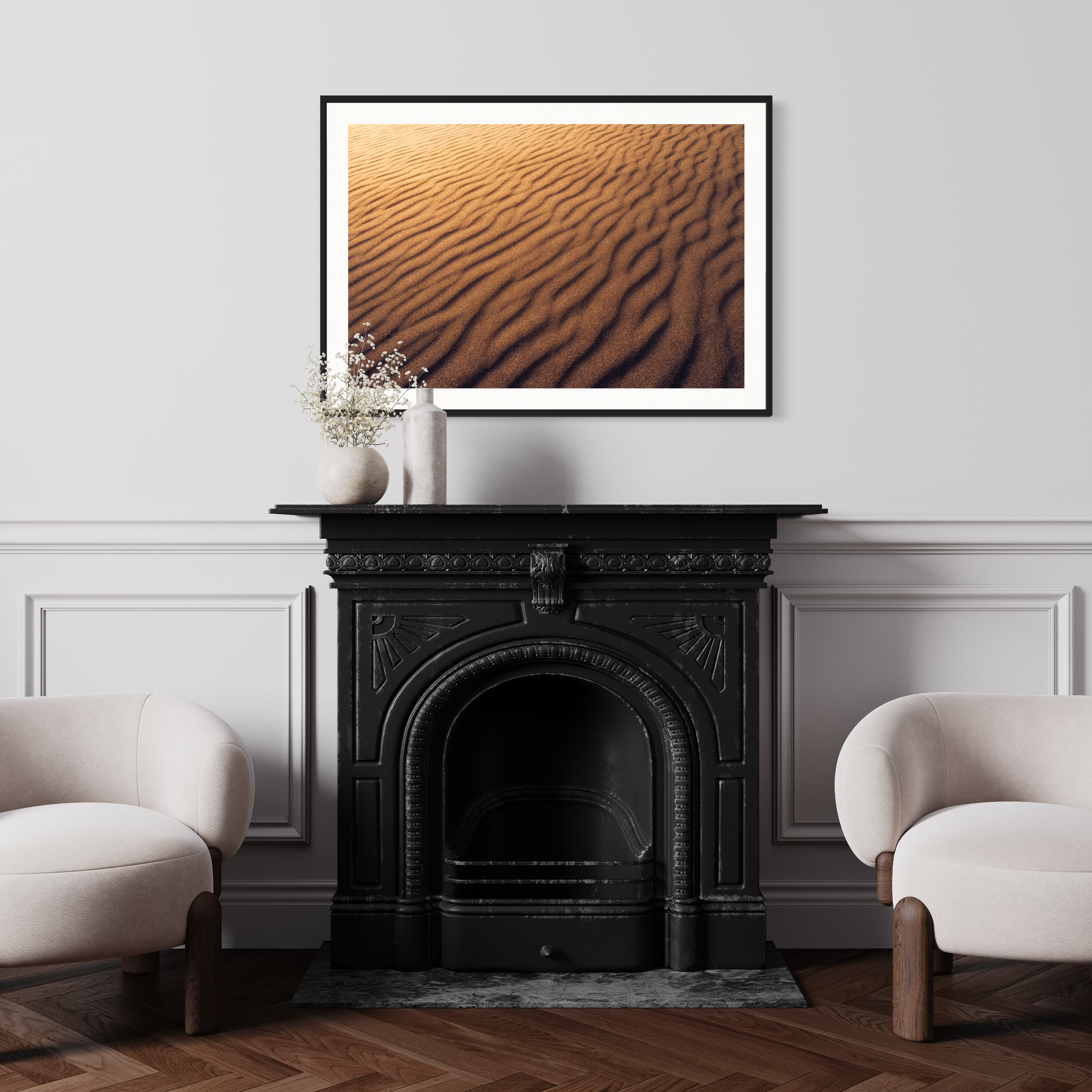 Abstract Sand Dunes Print