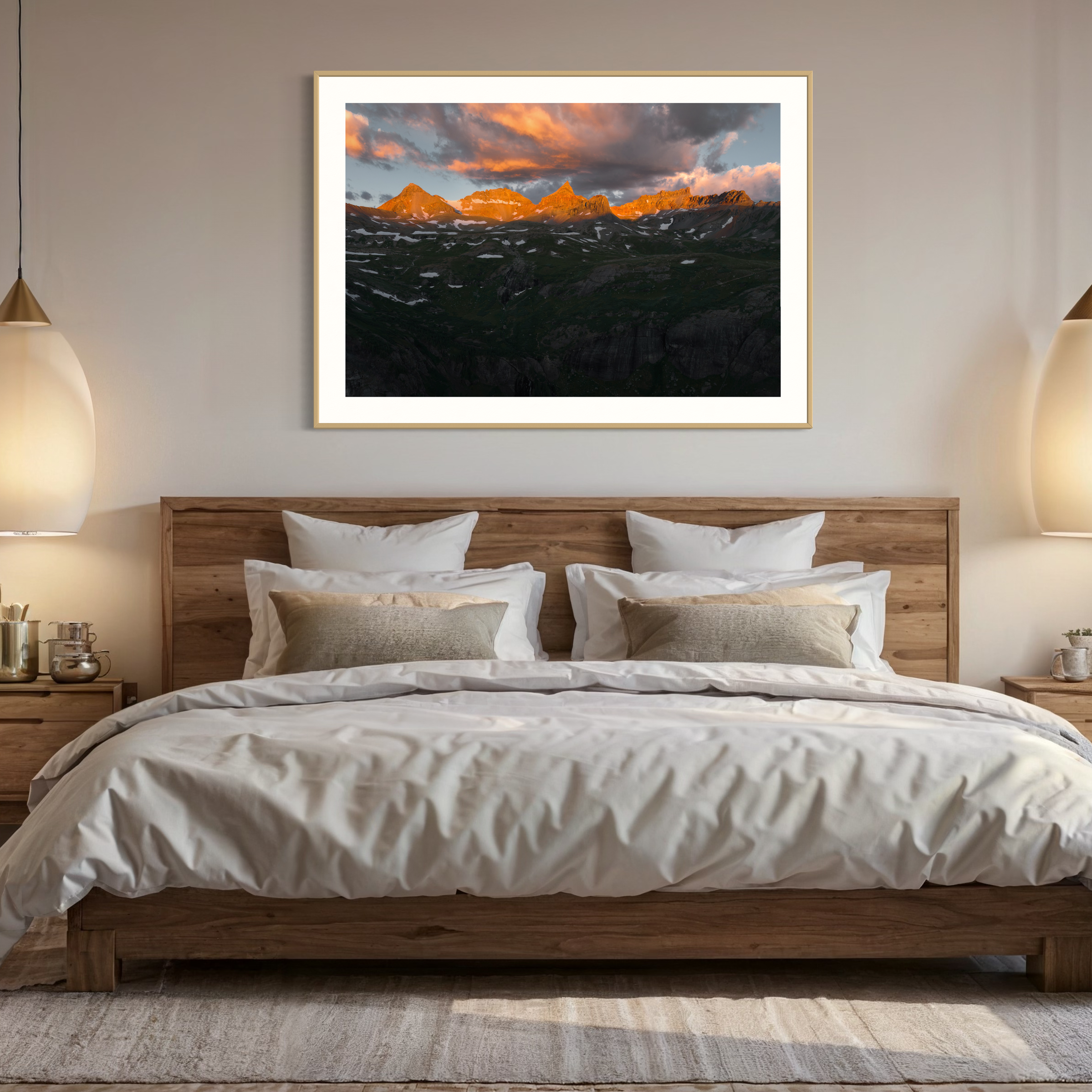 Ice Lakes Mountains Print