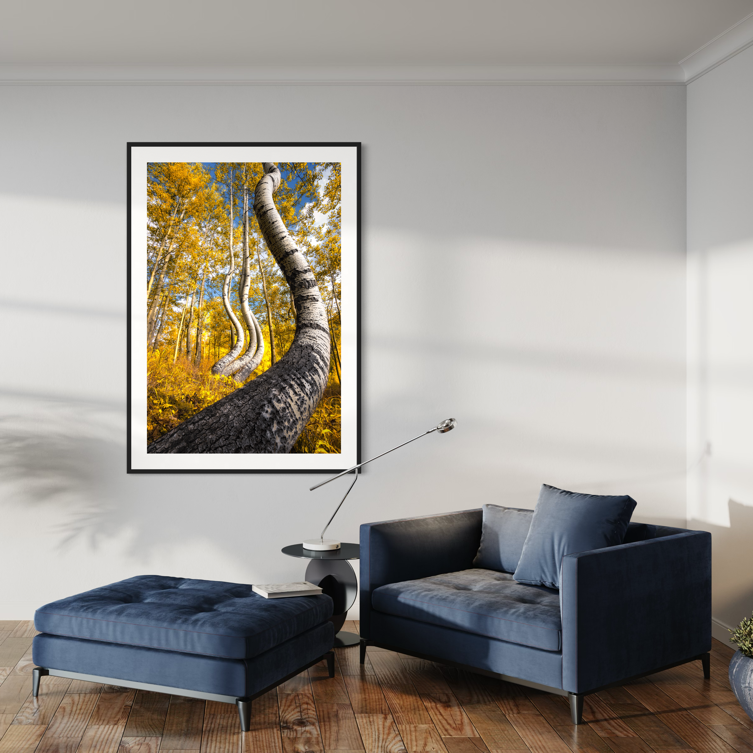 Dancing Autumn Aspen Trees Print