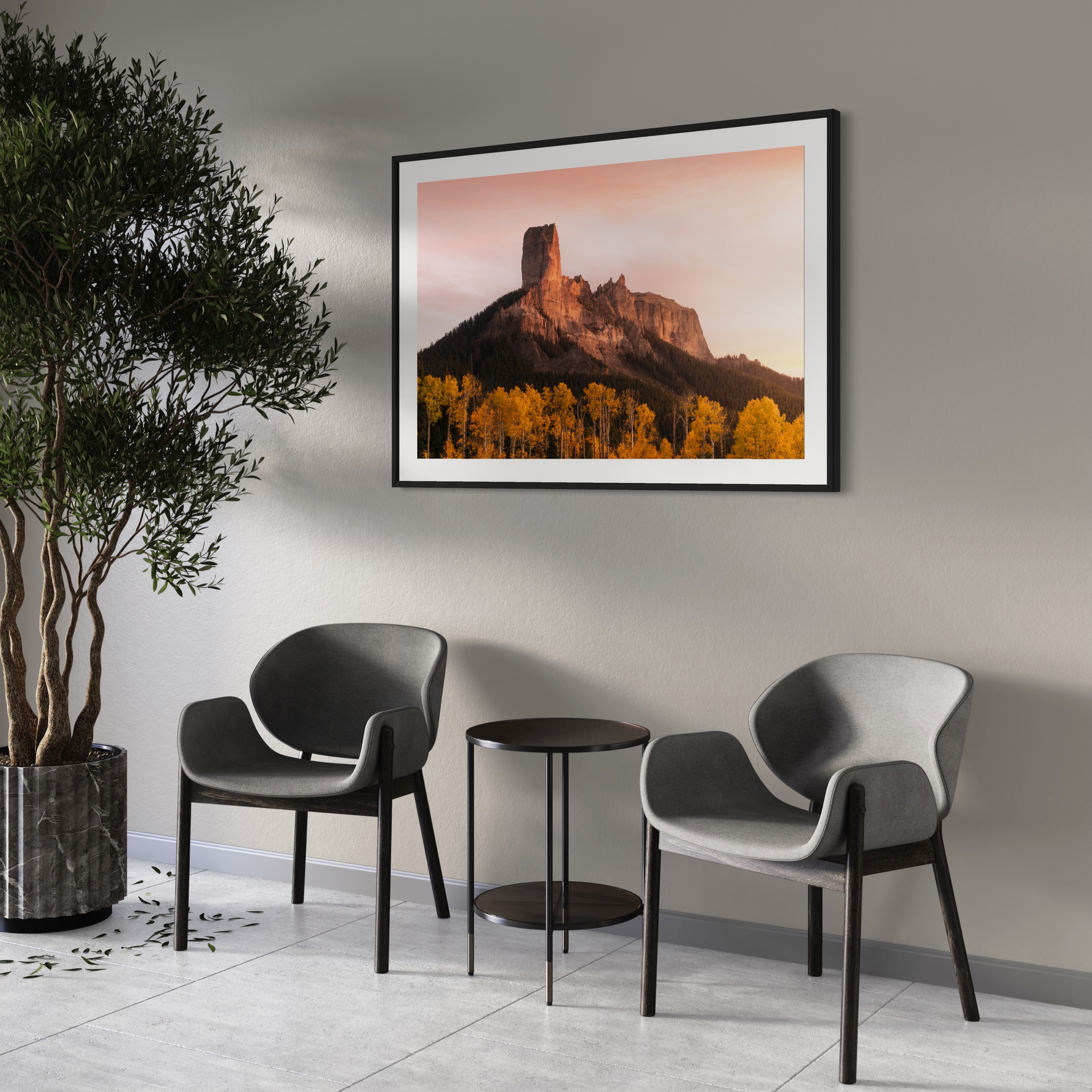 Chimney Rock Sunset Print