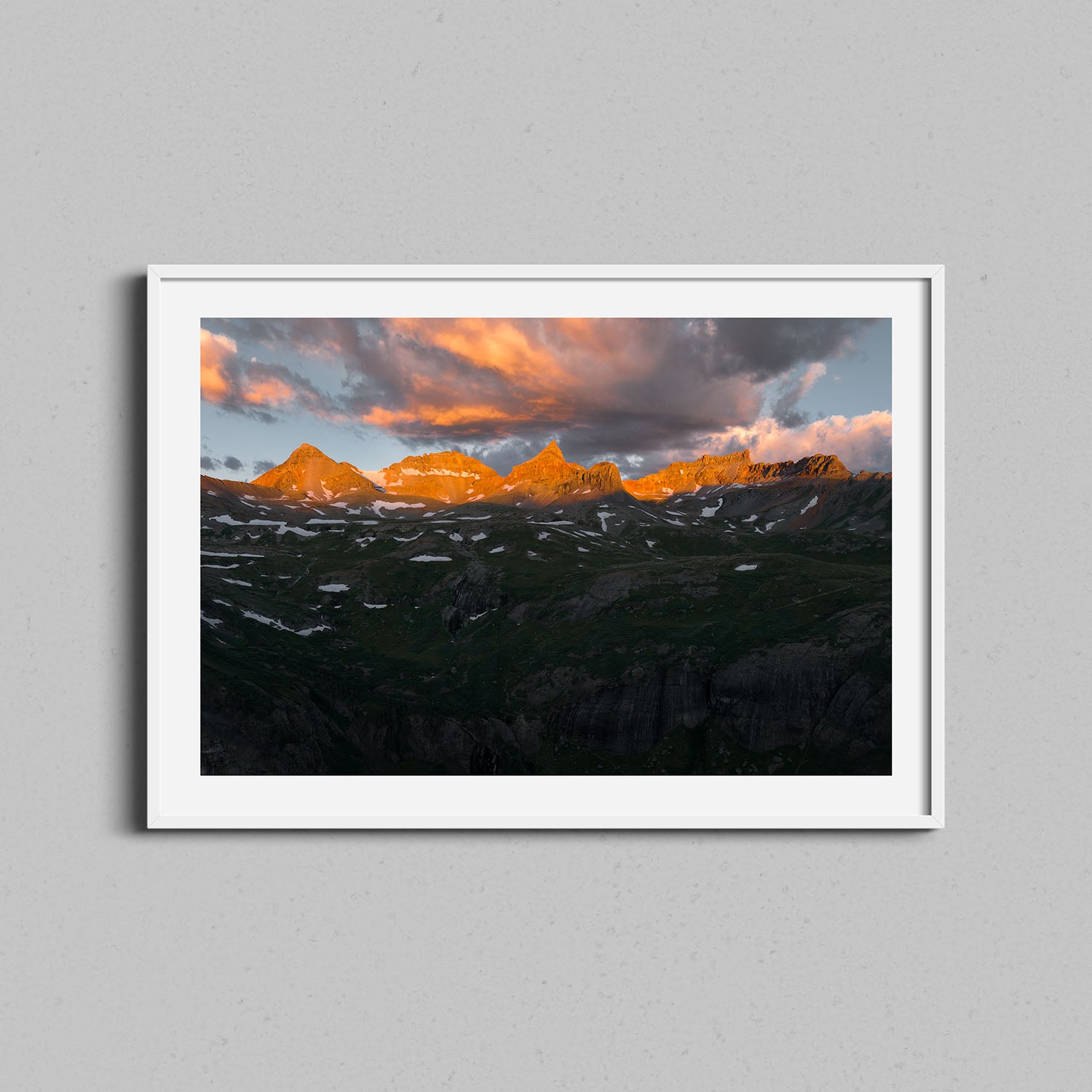 Ice Lakes Mountains Print